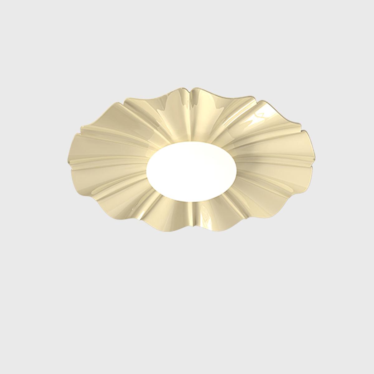 Oriiraya Ceiling Light Gold LED Scalloped for Bedroom