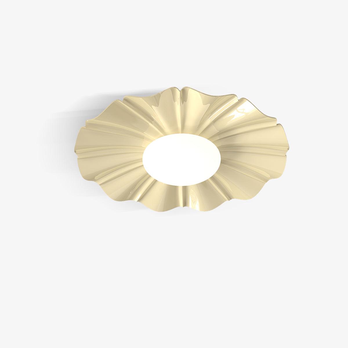 Oriiraya Ceiling Light Gold LED Scalloped for Bedroom