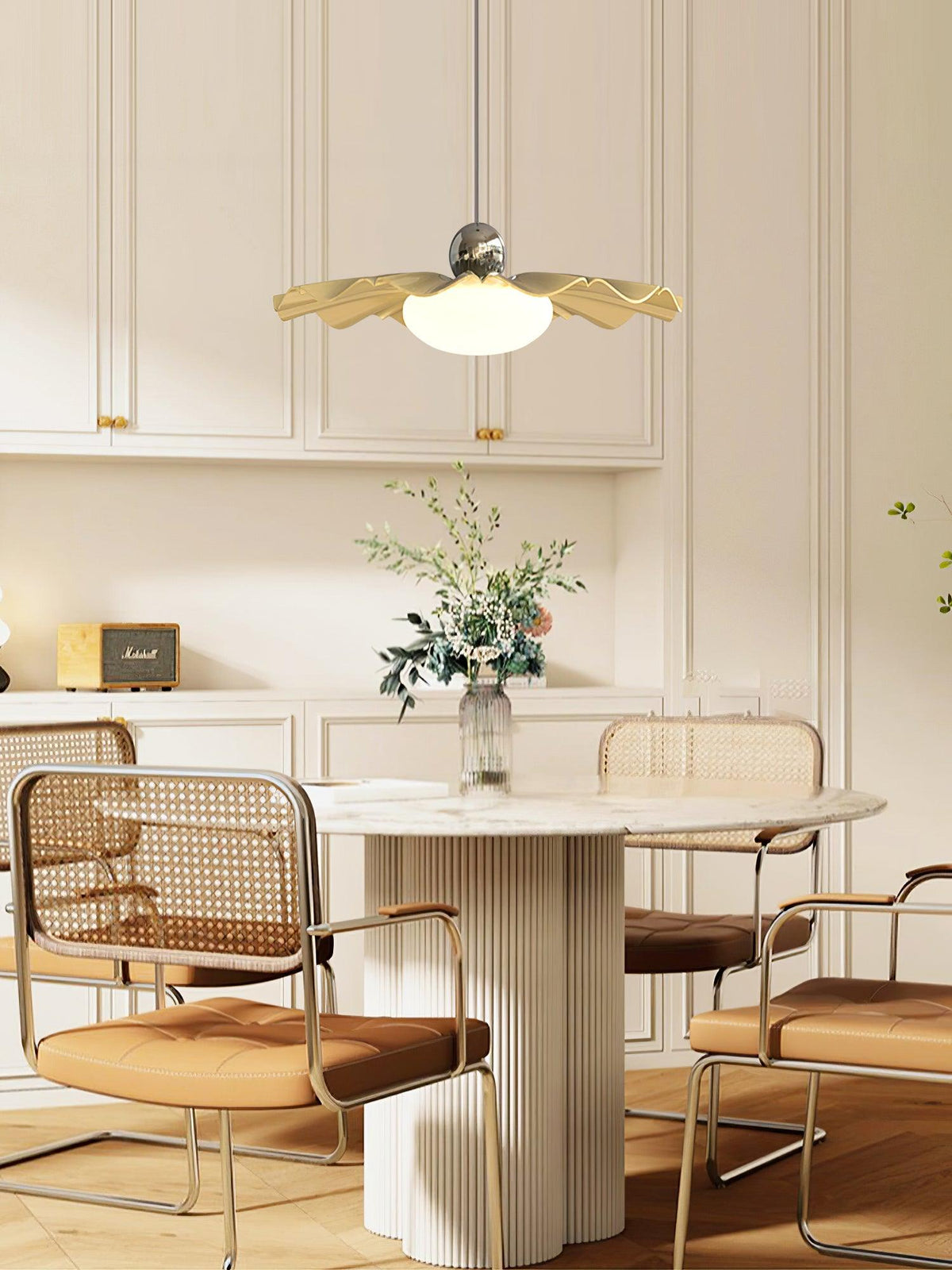 Oriinia Pendant Light Brass Acrylic Dining