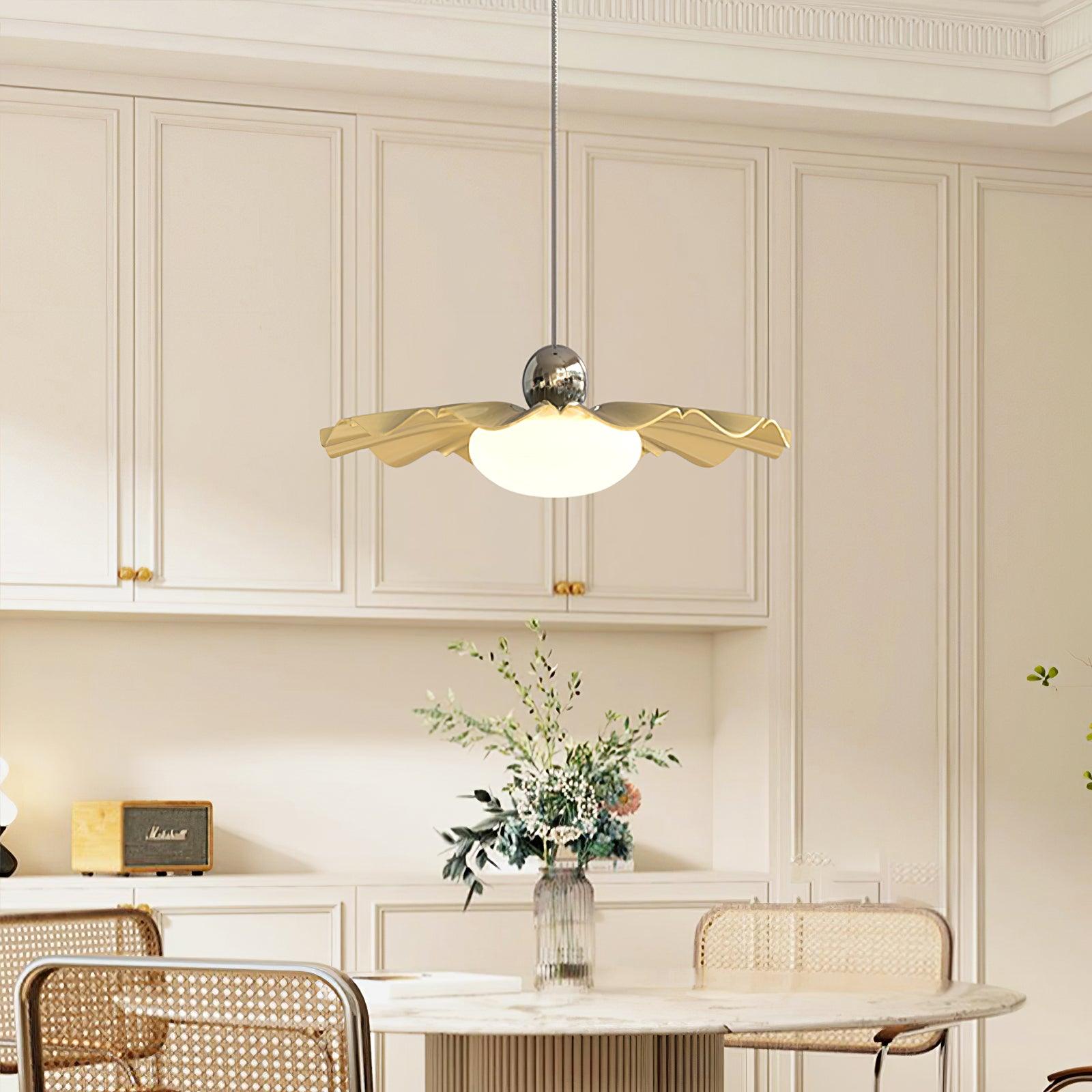 Oriinia Pendant Light Brass Acrylic Dining