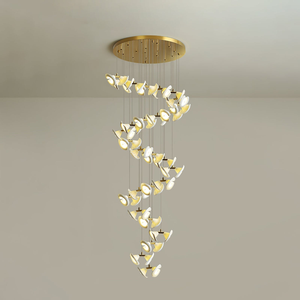 Ernoreth Art Deco Ceramic Chandelier