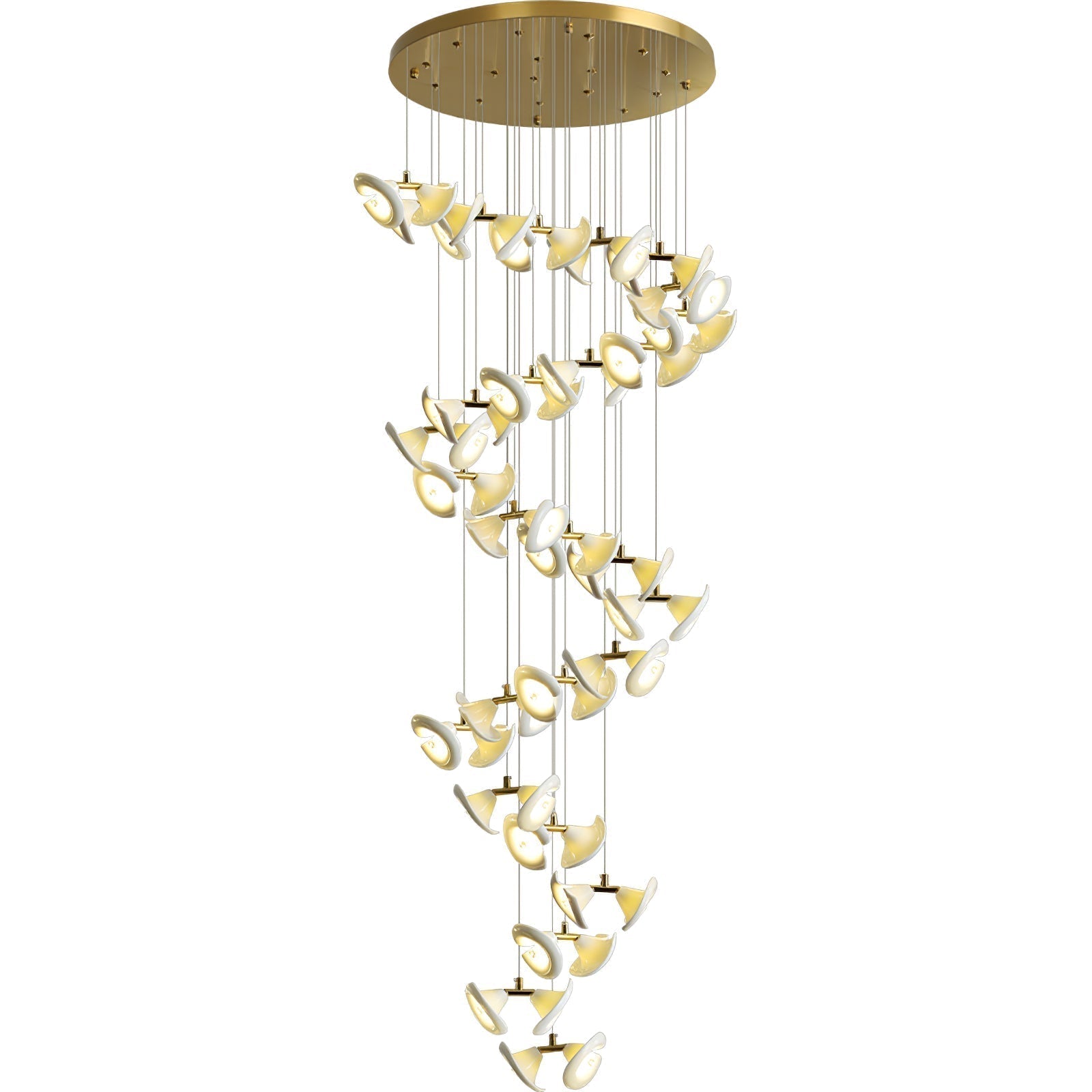 Ernoreth Art Deco Ceramic Chandelier