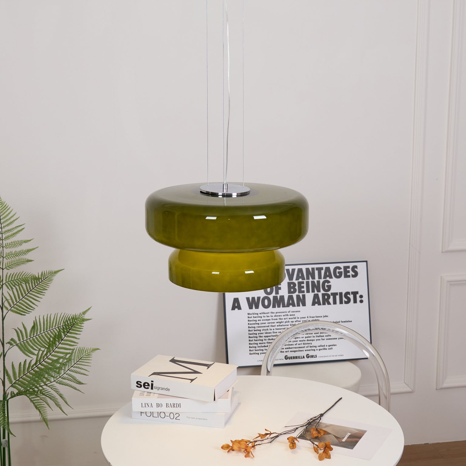Zerithce Glass Modern Minimalist Pendant Lamp