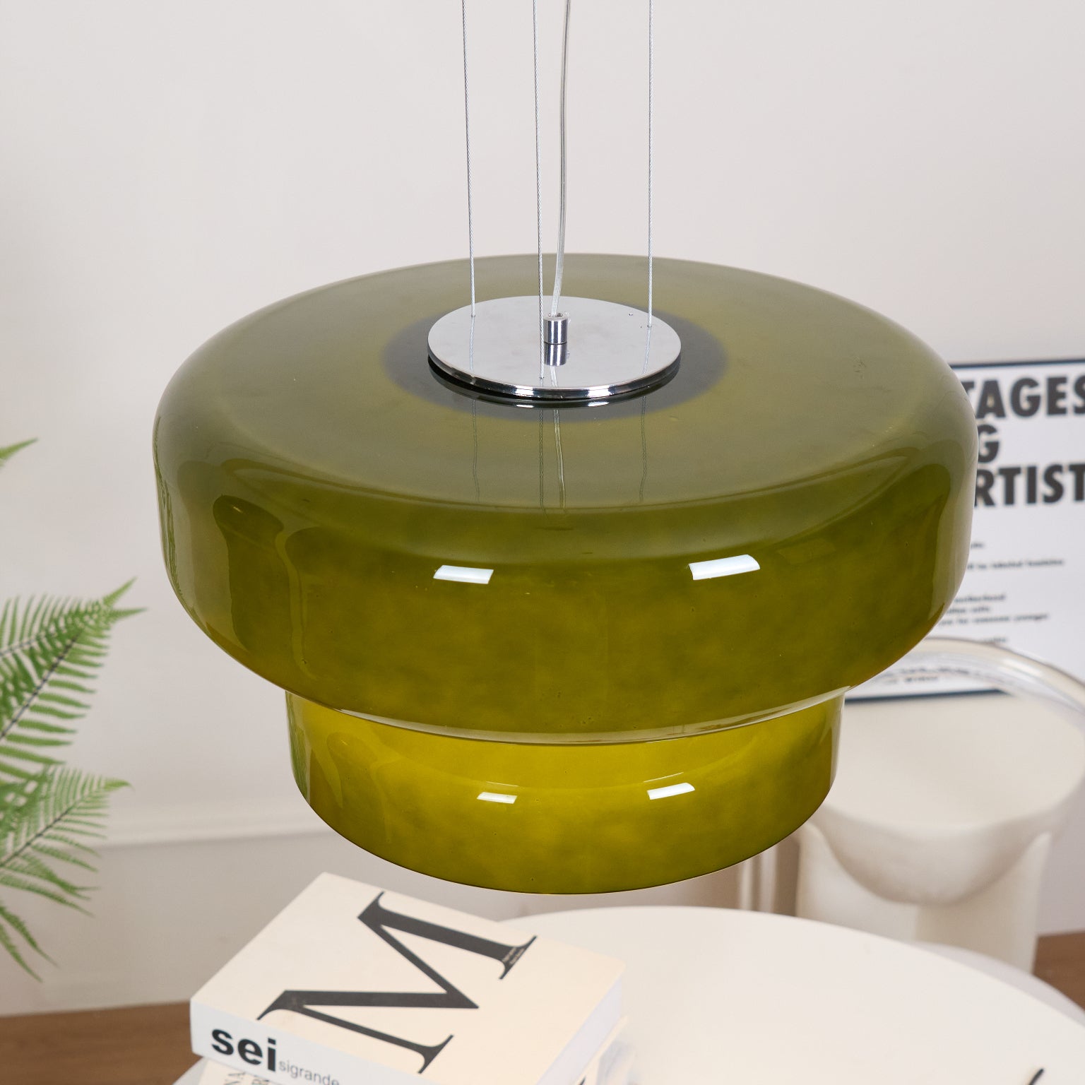 Zerithce Glass Modern Minimalist Pendant Lamp