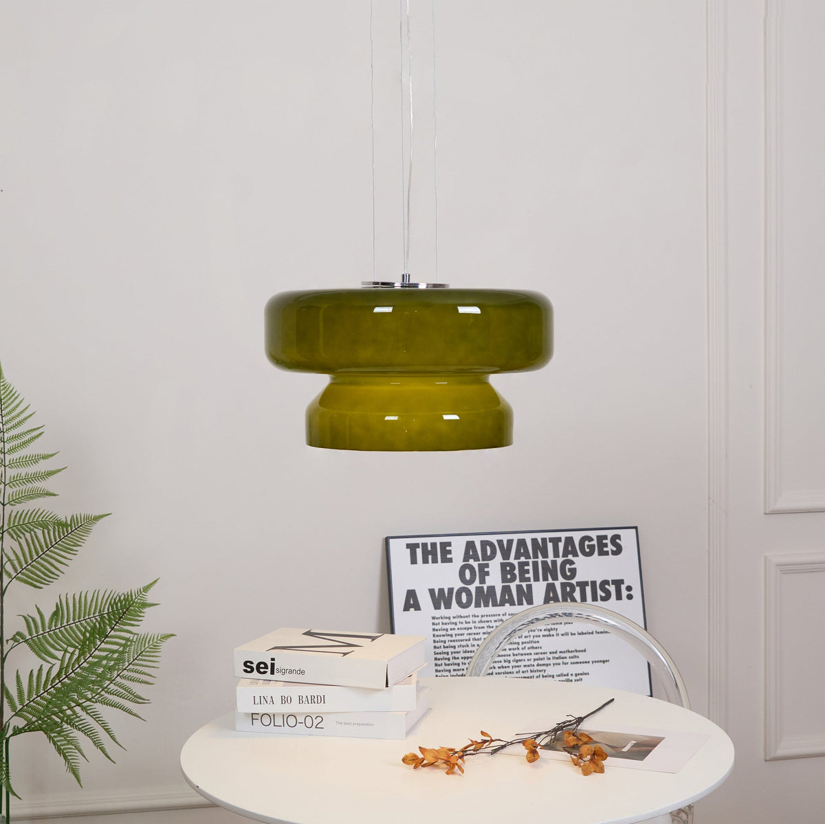 Zerithce Glass Modern Minimalist Pendant Lamp