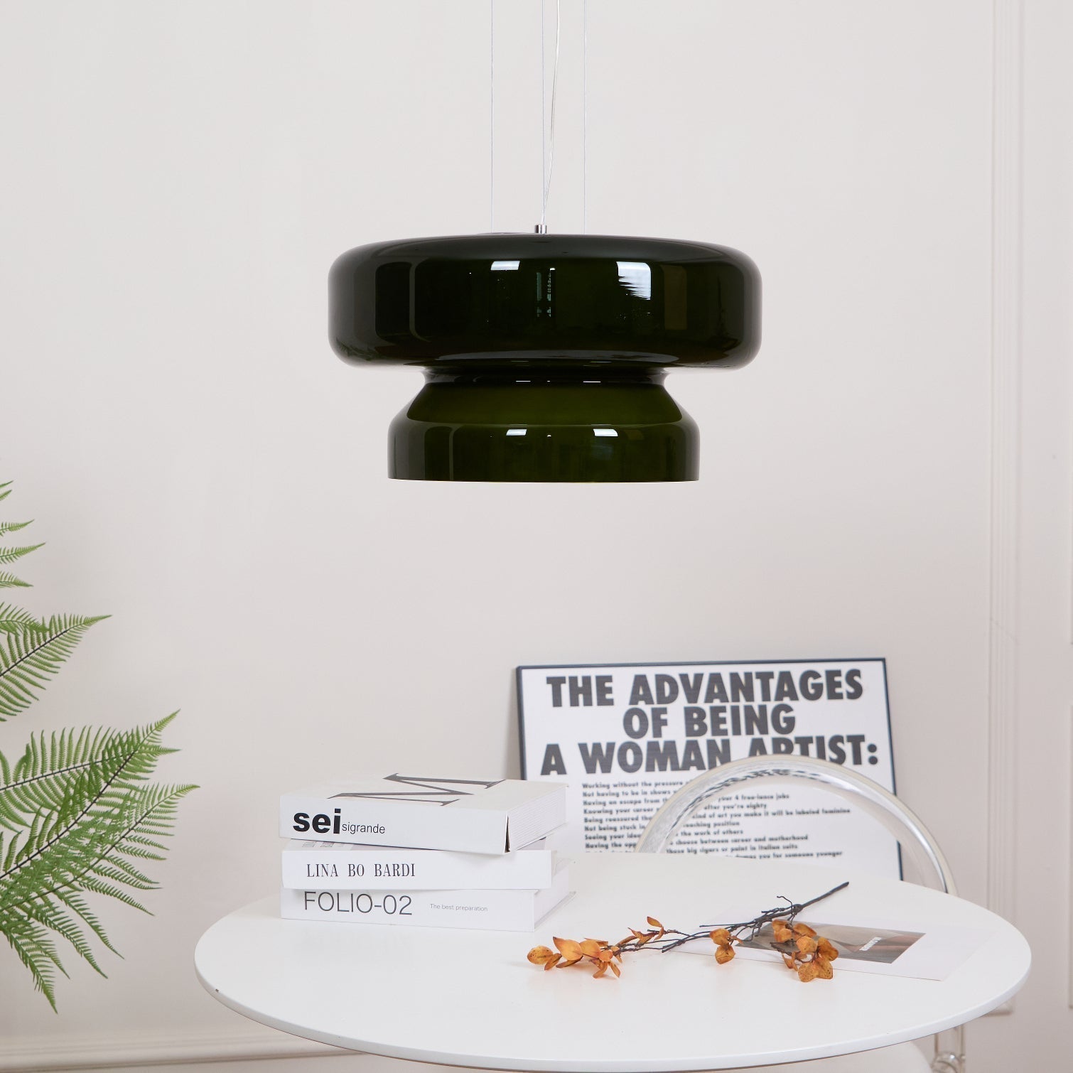 Zerithce Glass Modern Minimalist Pendant Lamp