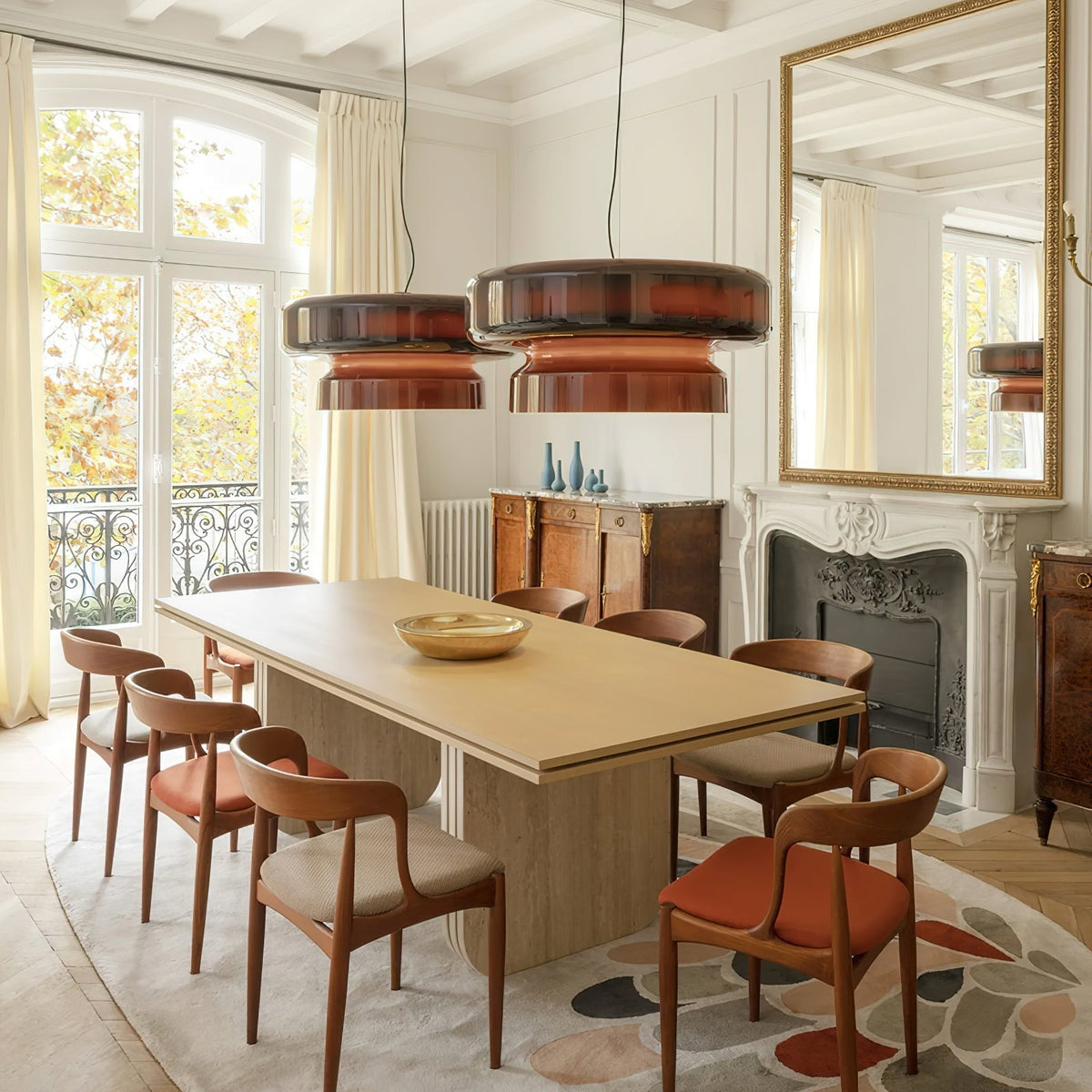 Zerithce Glass Modern Minimalist Pendant Lamp