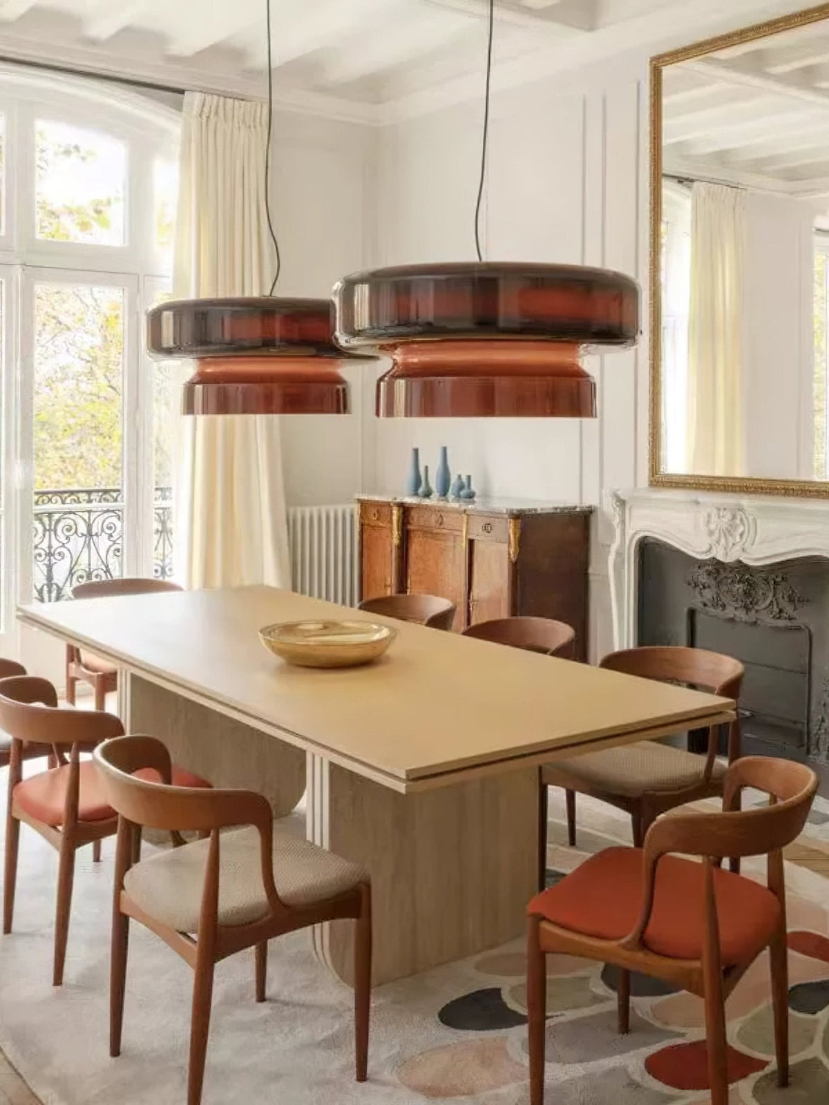 Zerithce Glass Modern Minimalist Pendant Lamp