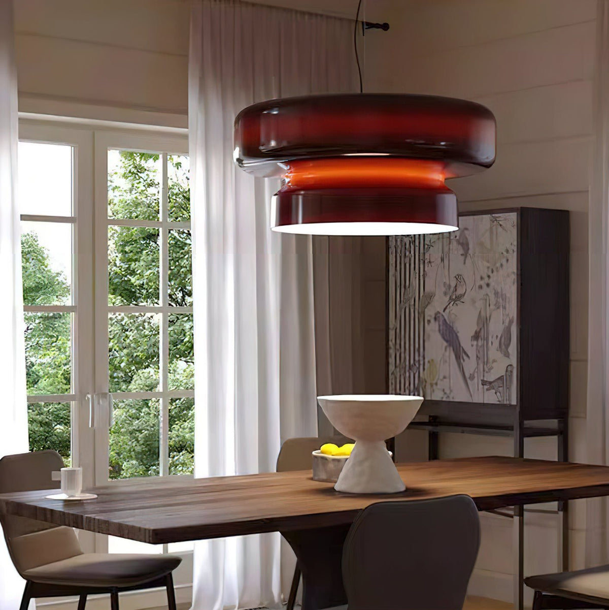Zerithce Glass Modern Minimalist Pendant Lamp