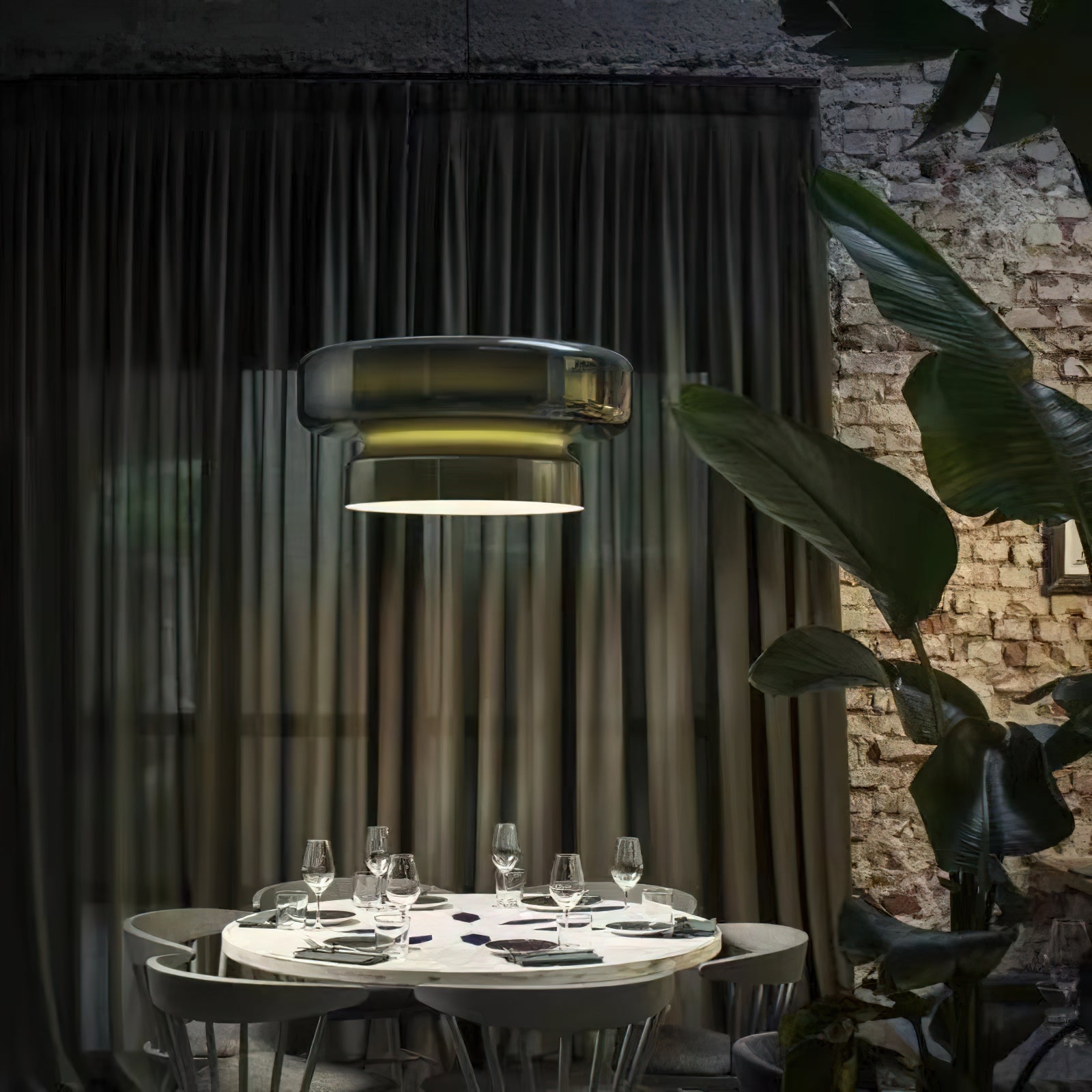 Zerithce Glass Modern Minimalist Pendant Lamp