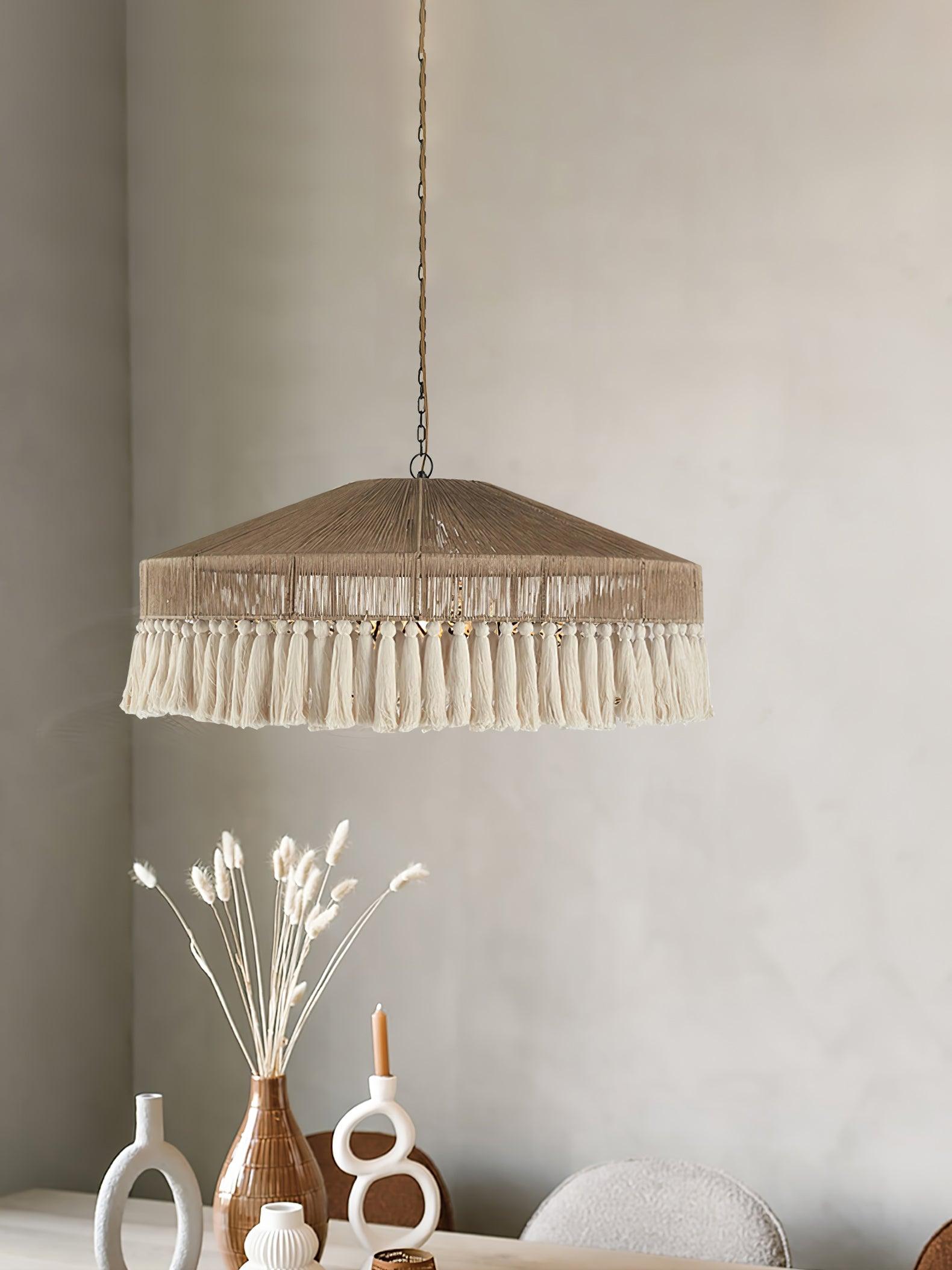 Ohev Hemp Rope Pendant Light