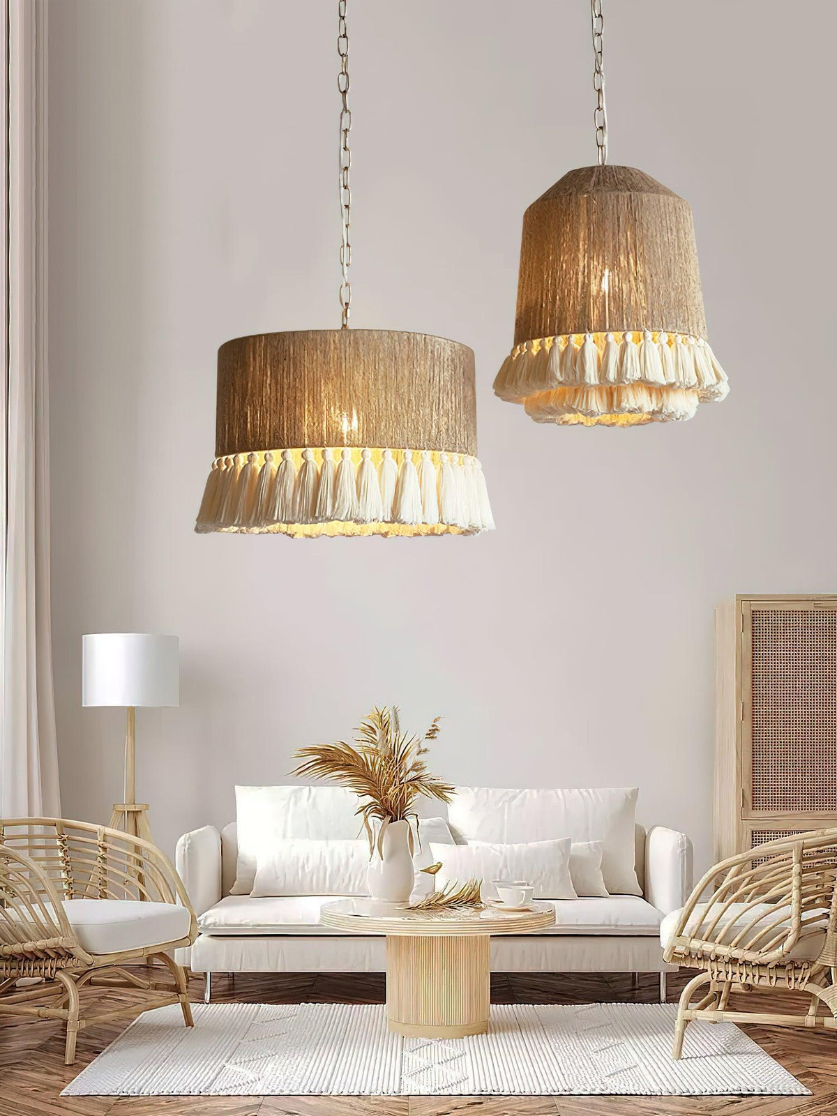 Serenenne Pendant Lamp Cotton Tassels for Living Room