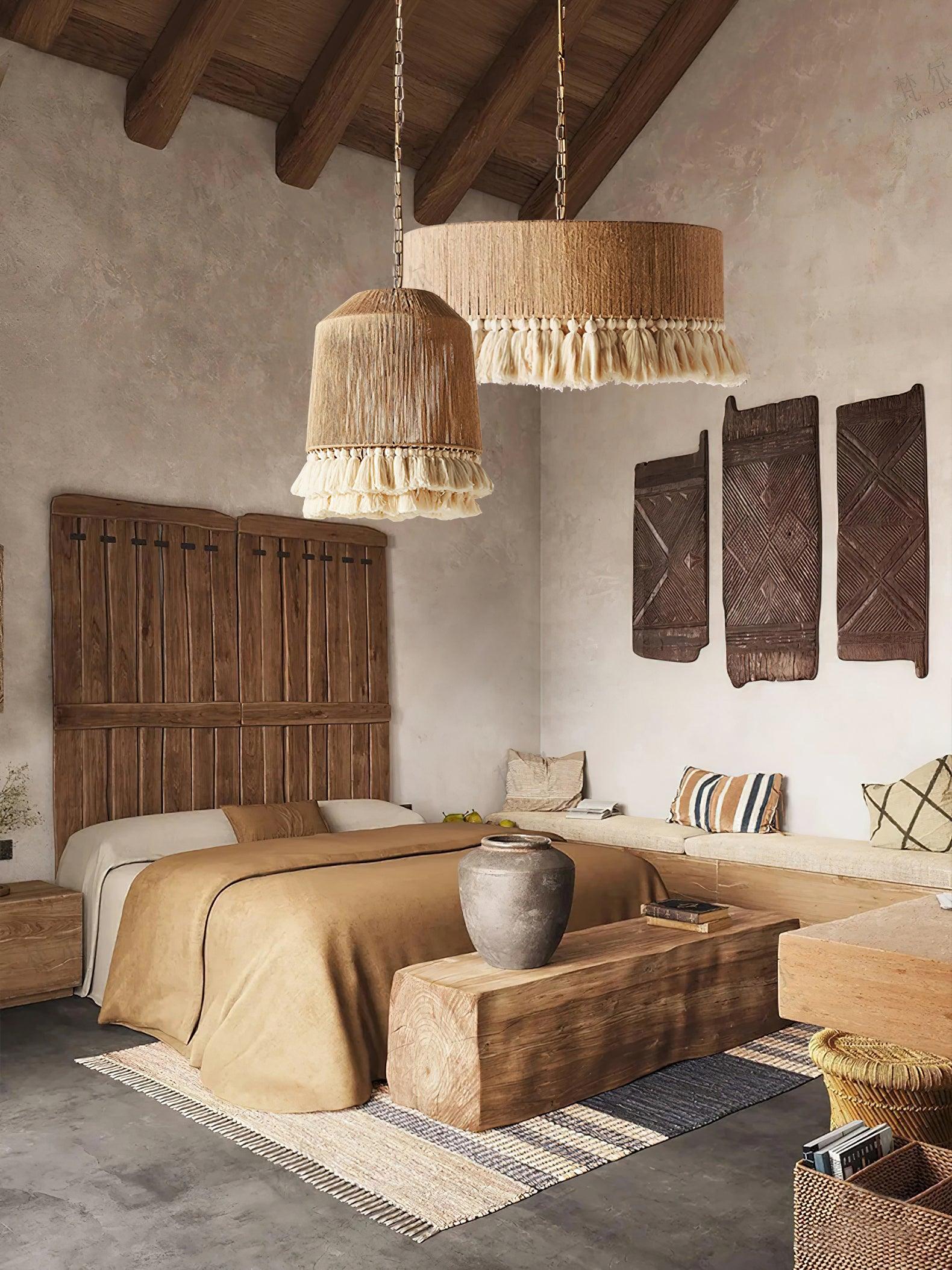 Serenenne Pendant Lamp Cotton Tassels for Living Room