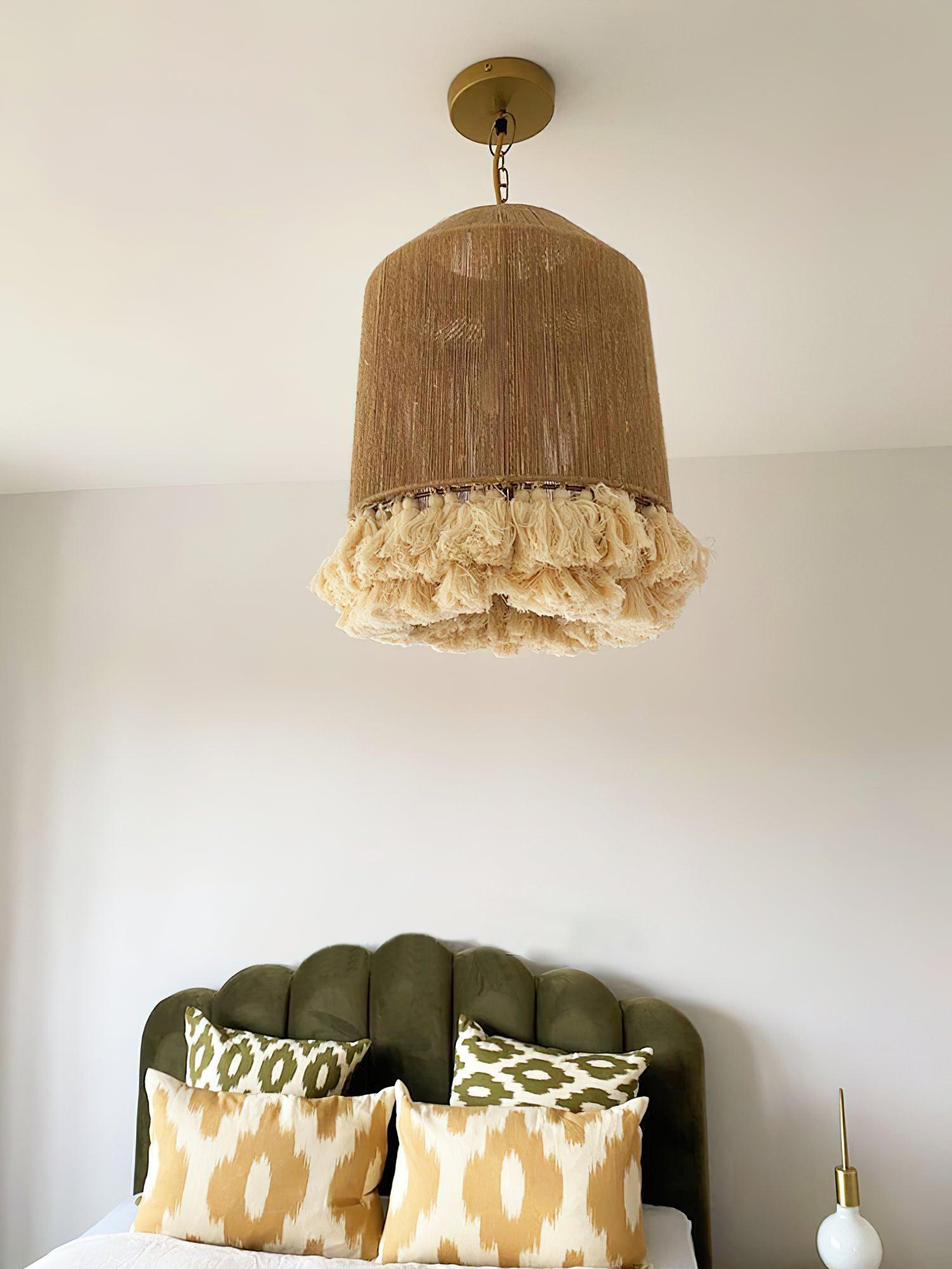 Serenenne Pendant Lamp Cotton Tassels for Living Room