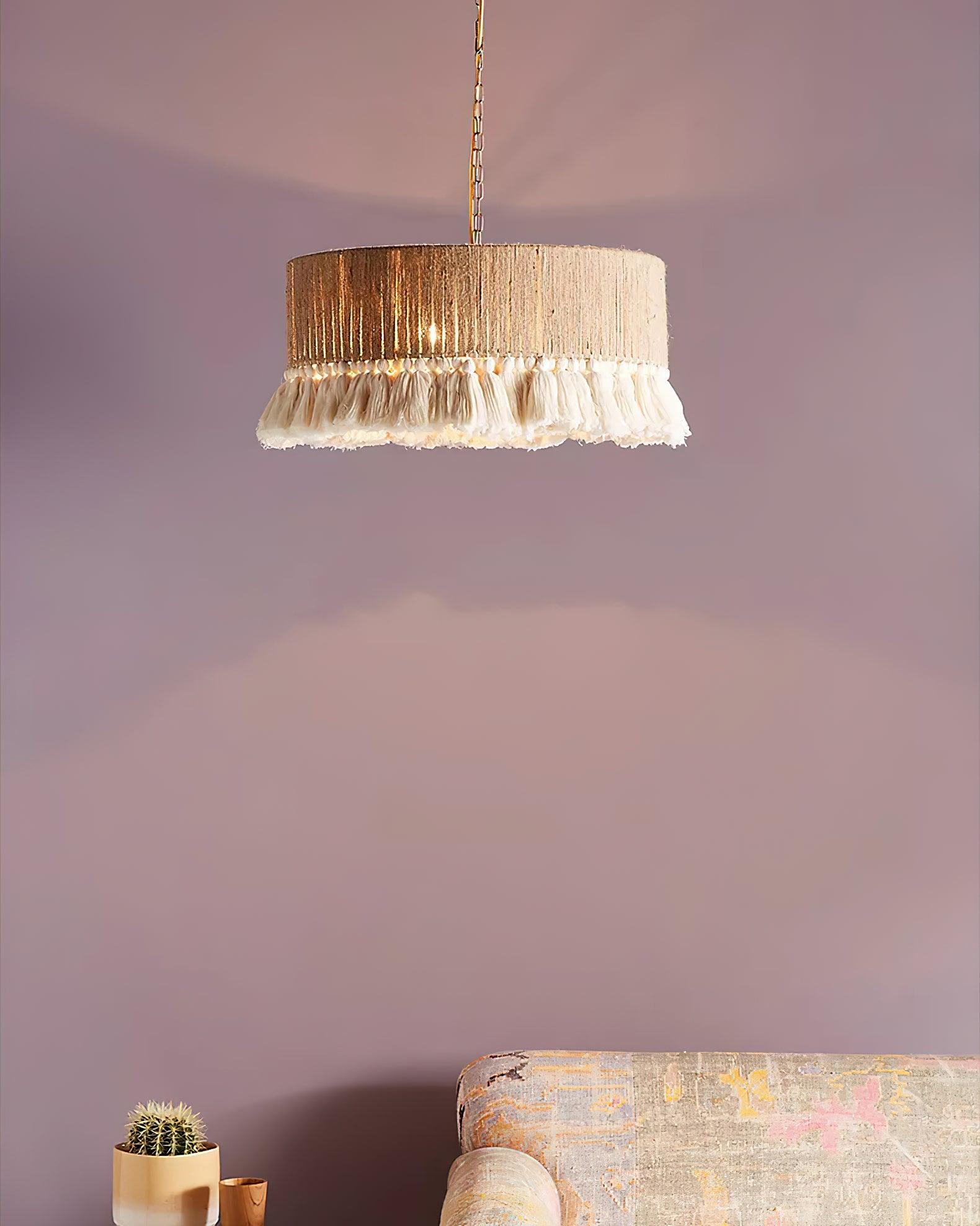 Serenenne Pendant Lamp Cotton Tassels for Living Room