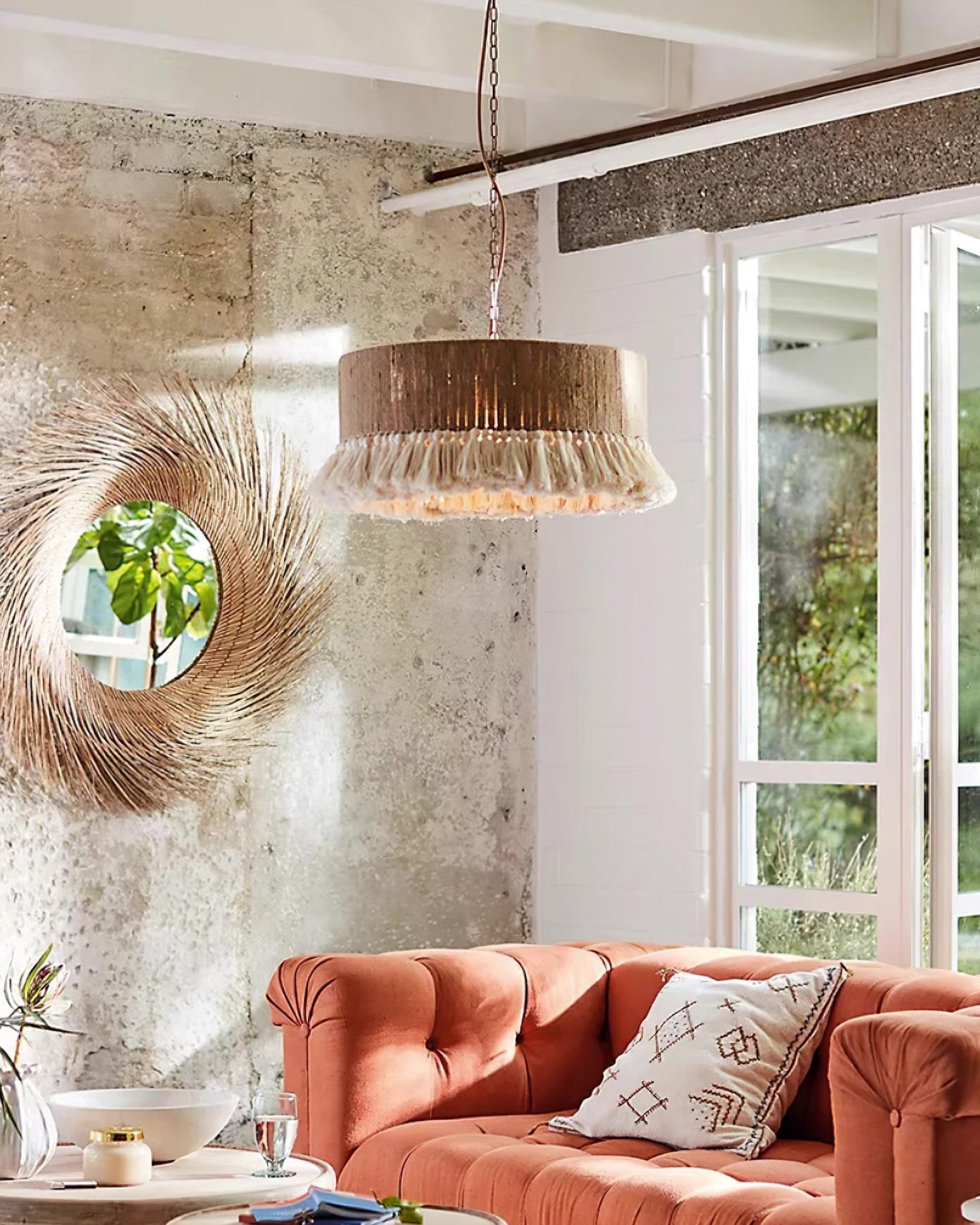 Serenenne Pendant Lamp Cotton Tassels for Living Room