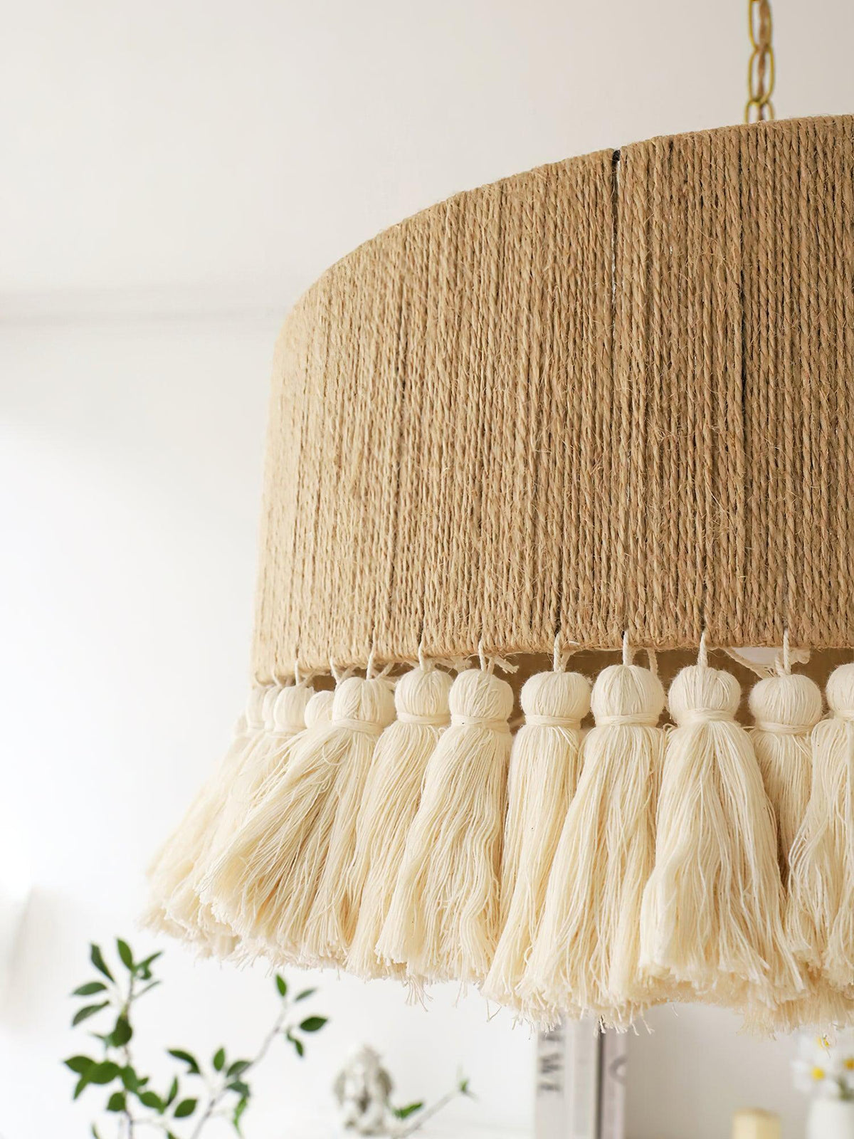 Serenenne Pendant Lamp Cotton Tassels for Living Room