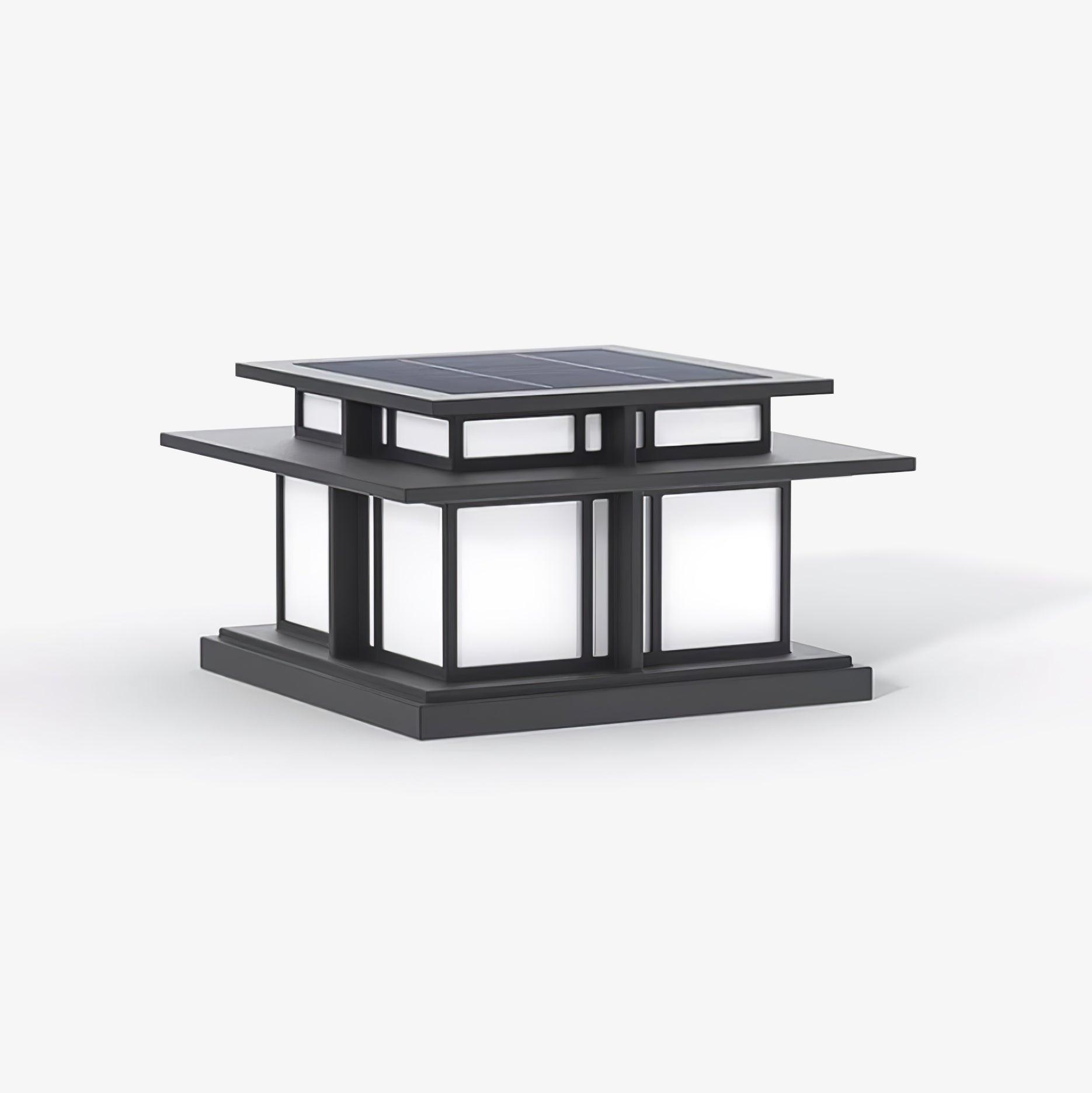 Evander Pillar Solar / Hardwire Outdoor Light