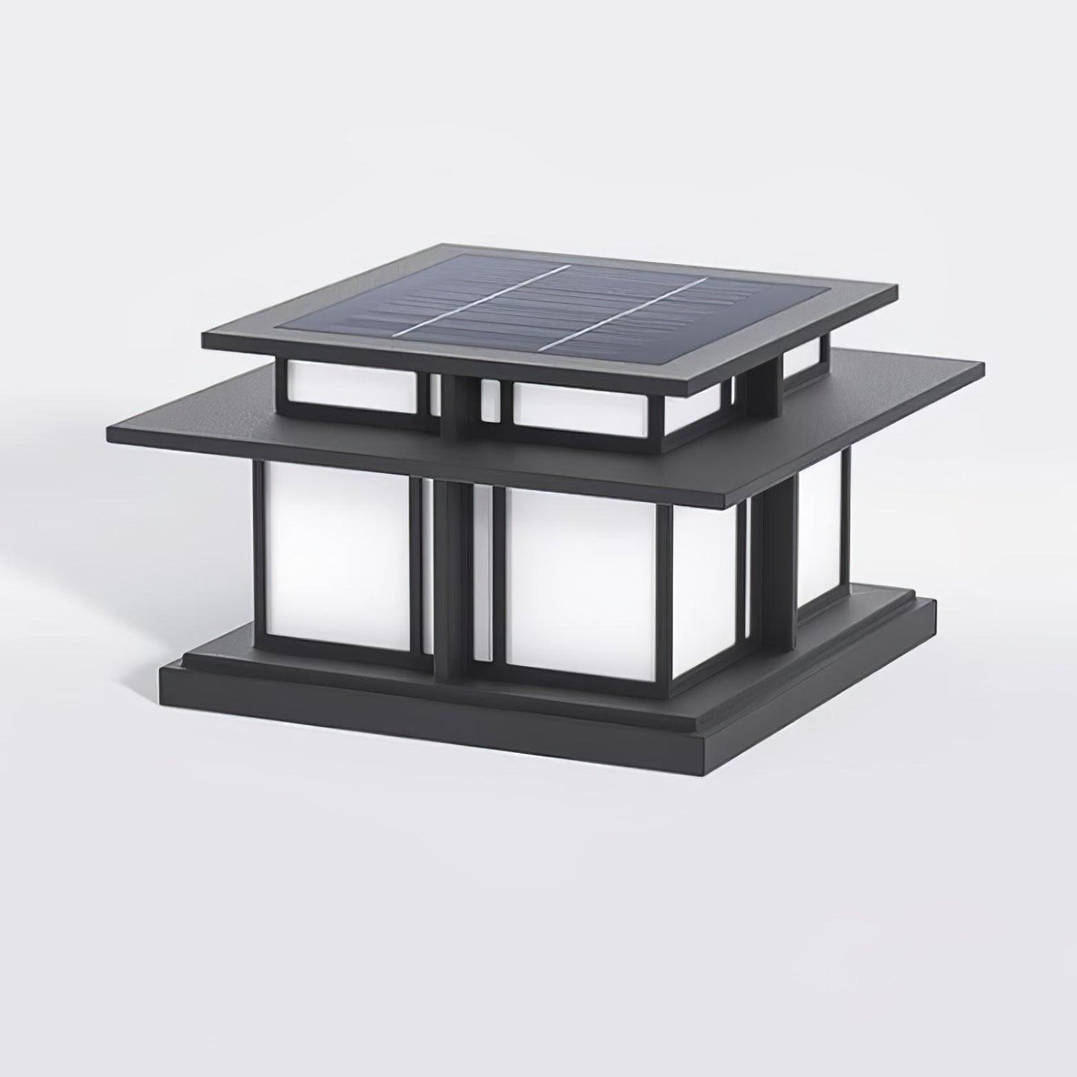 Evander Pillar Solar / Hardwire Outdoor Light