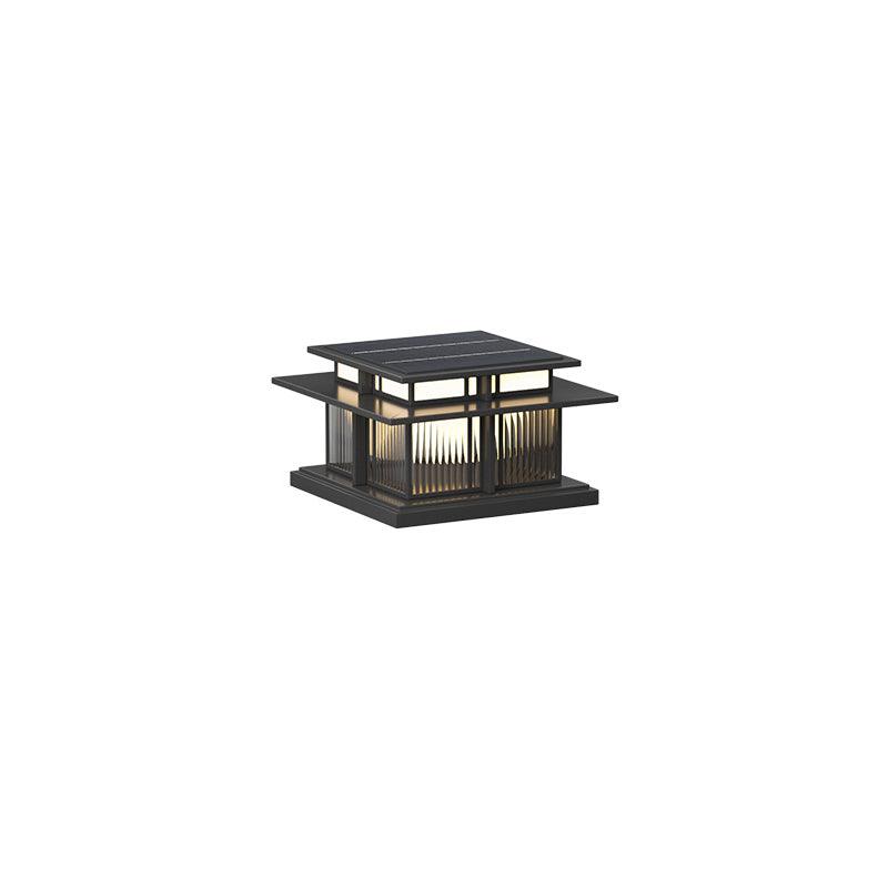 Evander Pillar Solar / Hardwire Outdoor Light