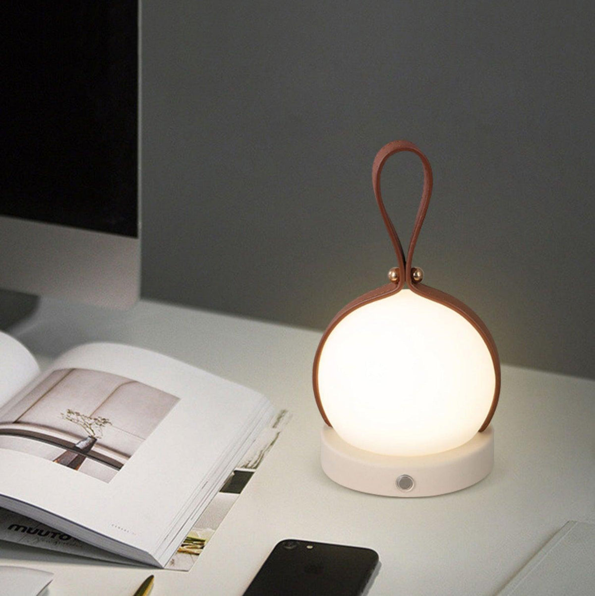 Wernis Leather Table Lamp