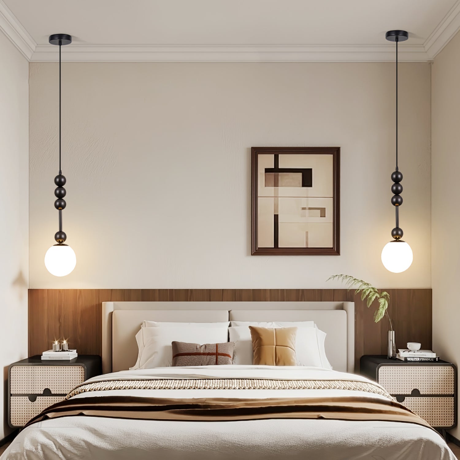 Miraleth Minimalist Wood Pendant Lamp