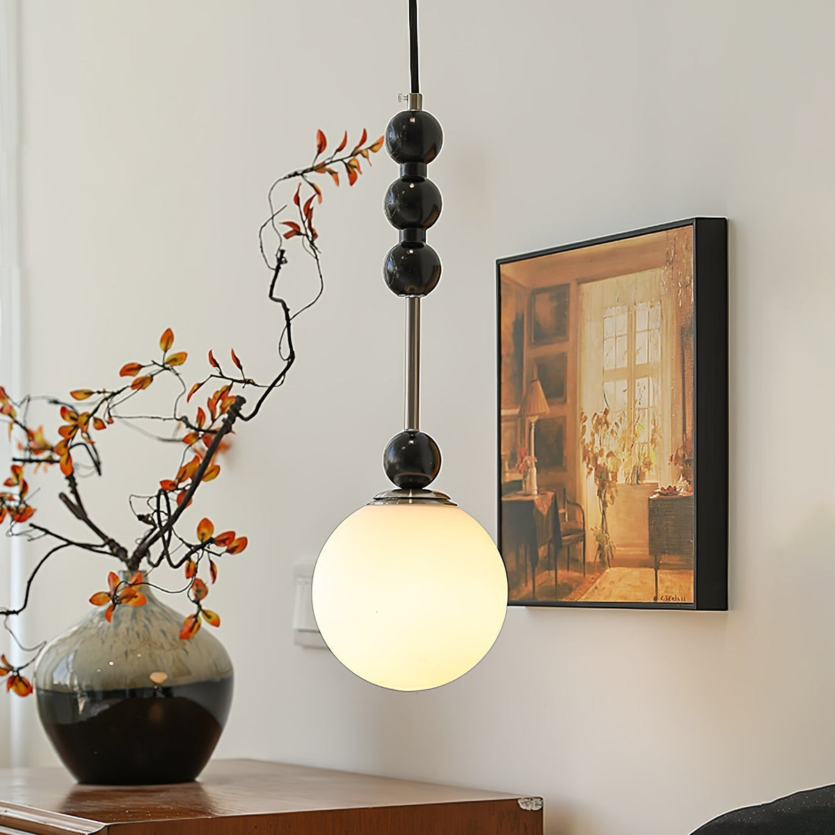 Miraleth Minimalist Wood Pendant Lamp