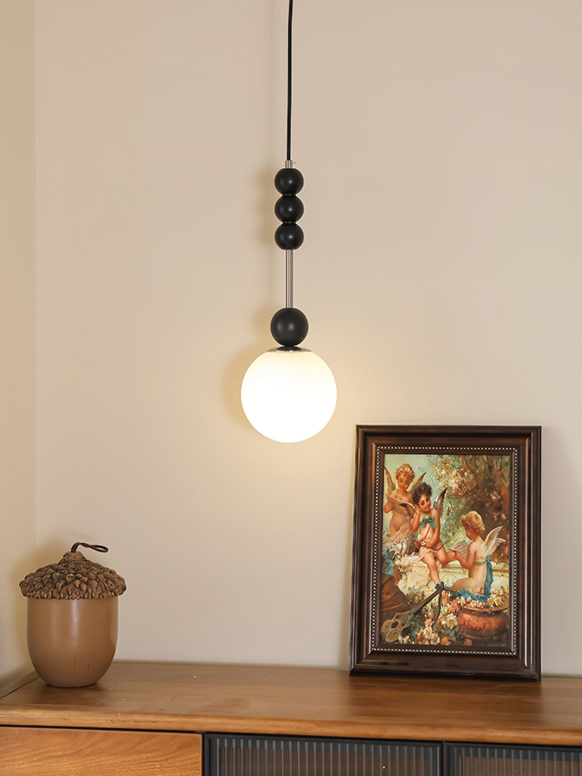 Miraleth Minimalist Wood Pendant Lamp