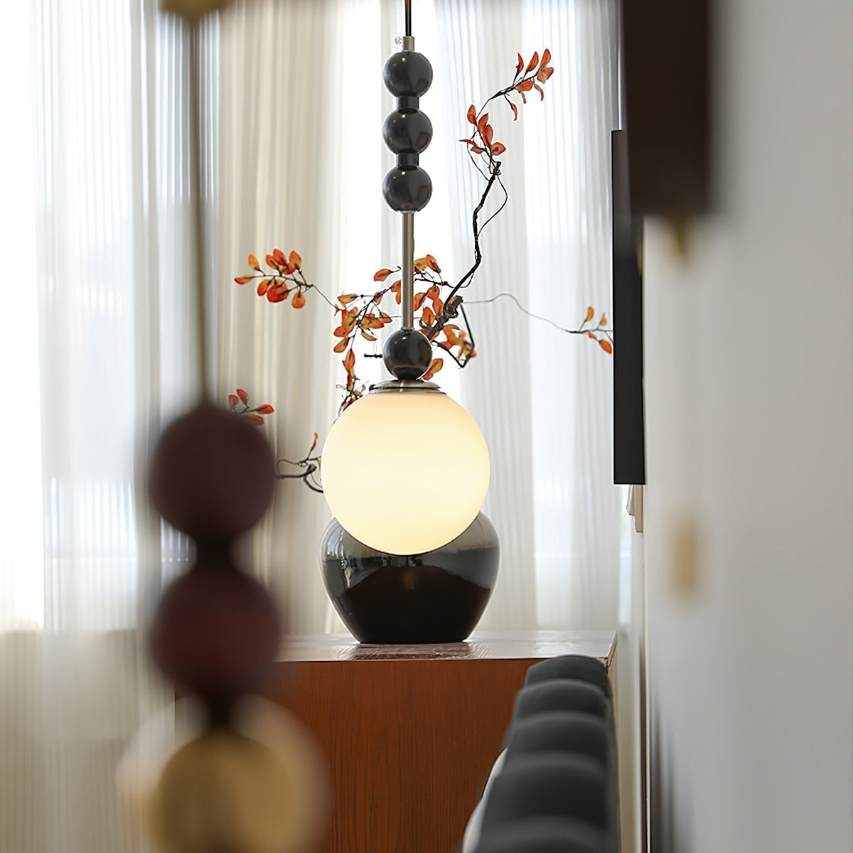 Miraleth Minimalist Wood Pendant Lamp