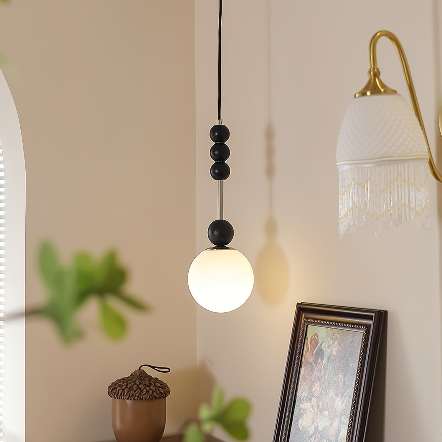 Miraleth Minimalist Wood Pendant Lamp
