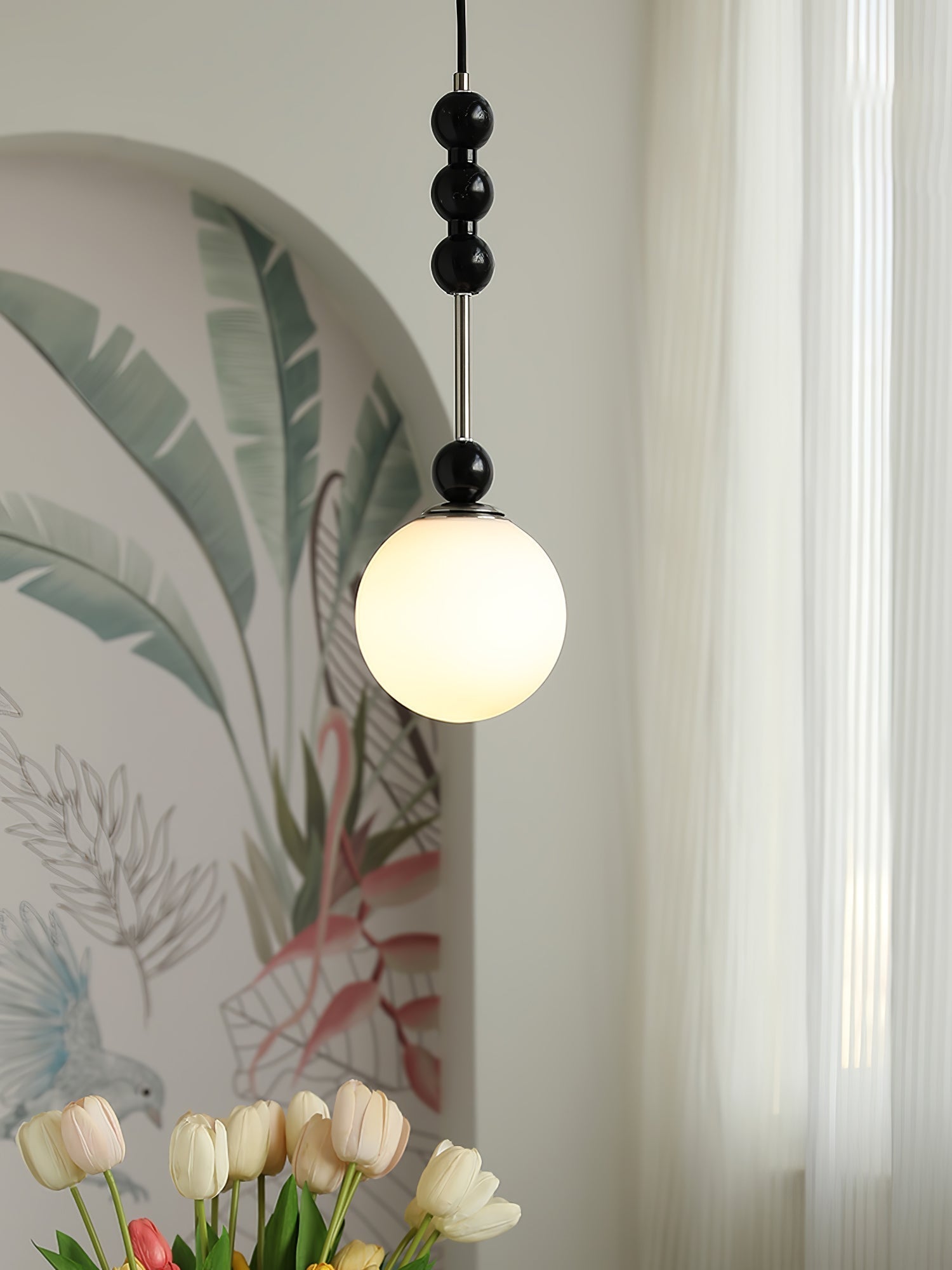 Miraleth Minimalist Wood Pendant Lamp