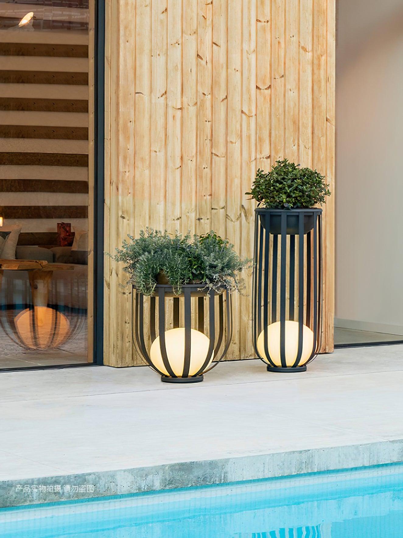 Tera Steel Acrylic Floor Lamp