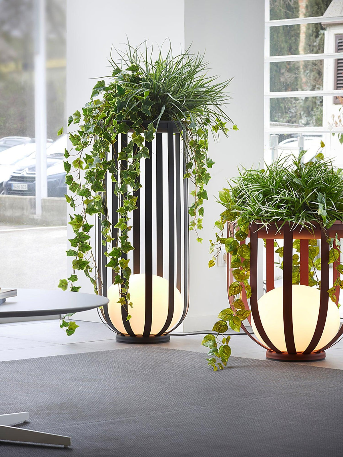 Tera Steel Acrylic Floor Lamp