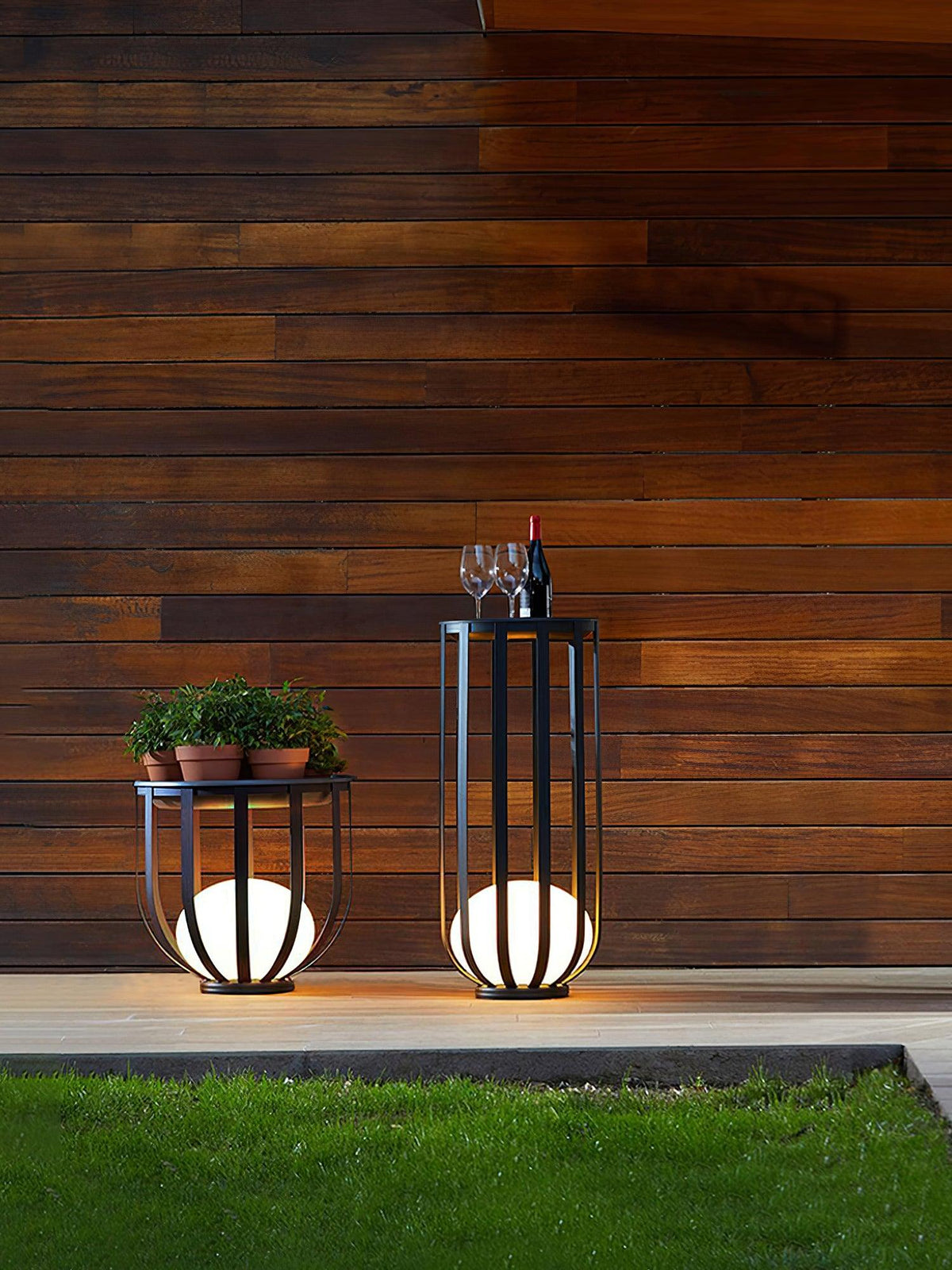 Tera Steel Acrylic Floor Lamp
