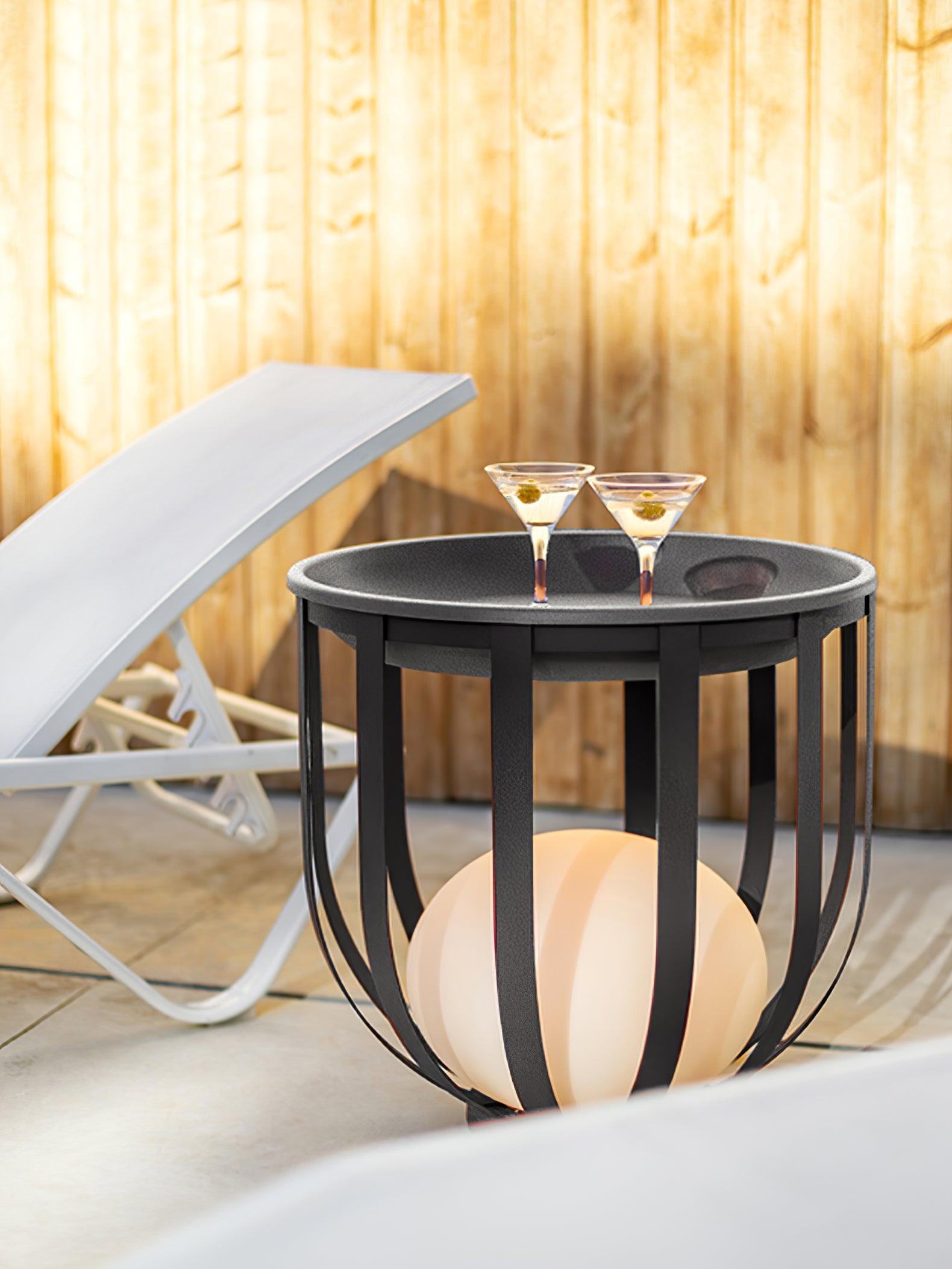Tera Steel Acrylic Floor Lamp