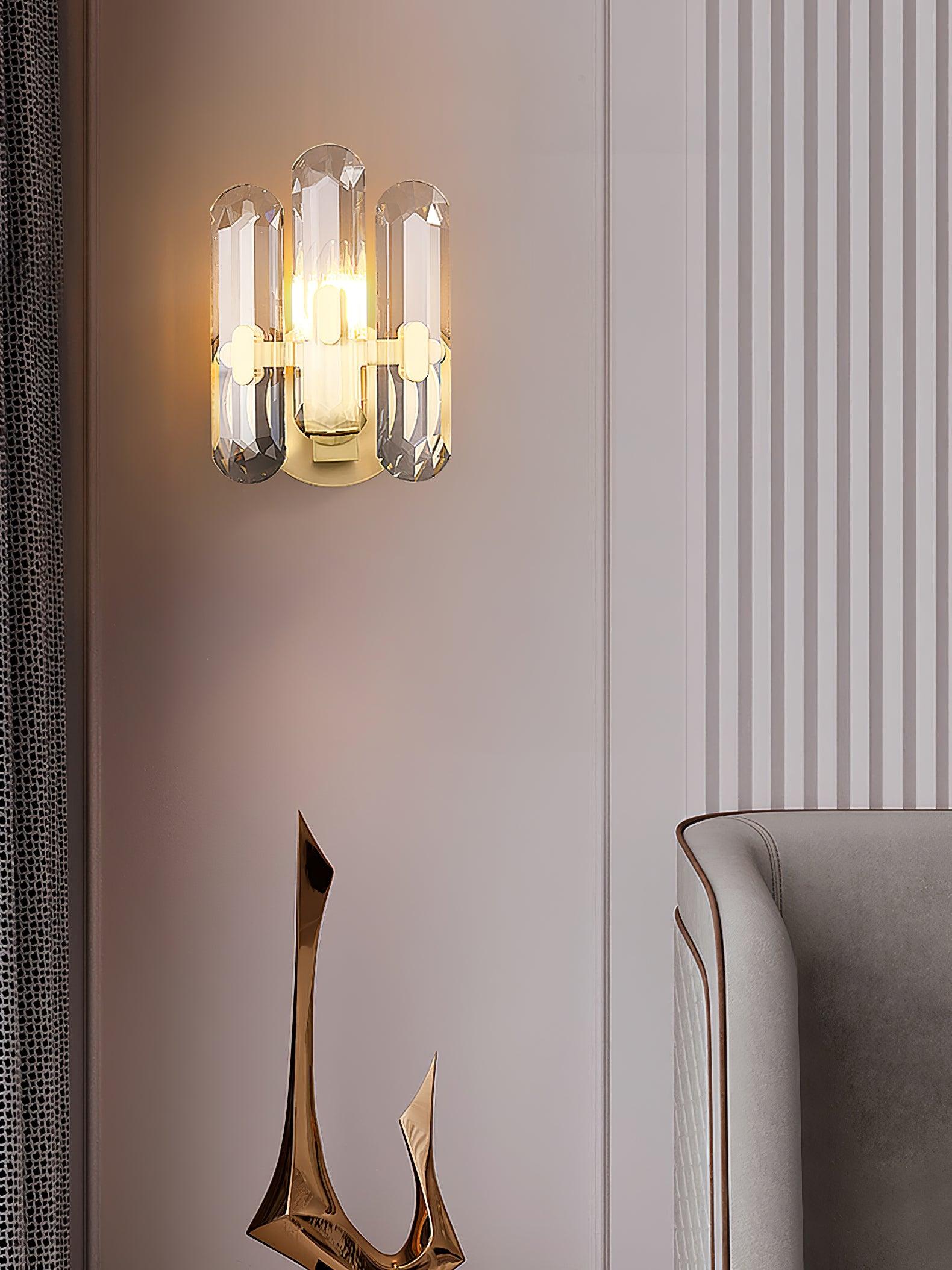 Kristy Postmodern Luxury Crystal Sconce Wall Lamp - Neutral Decor