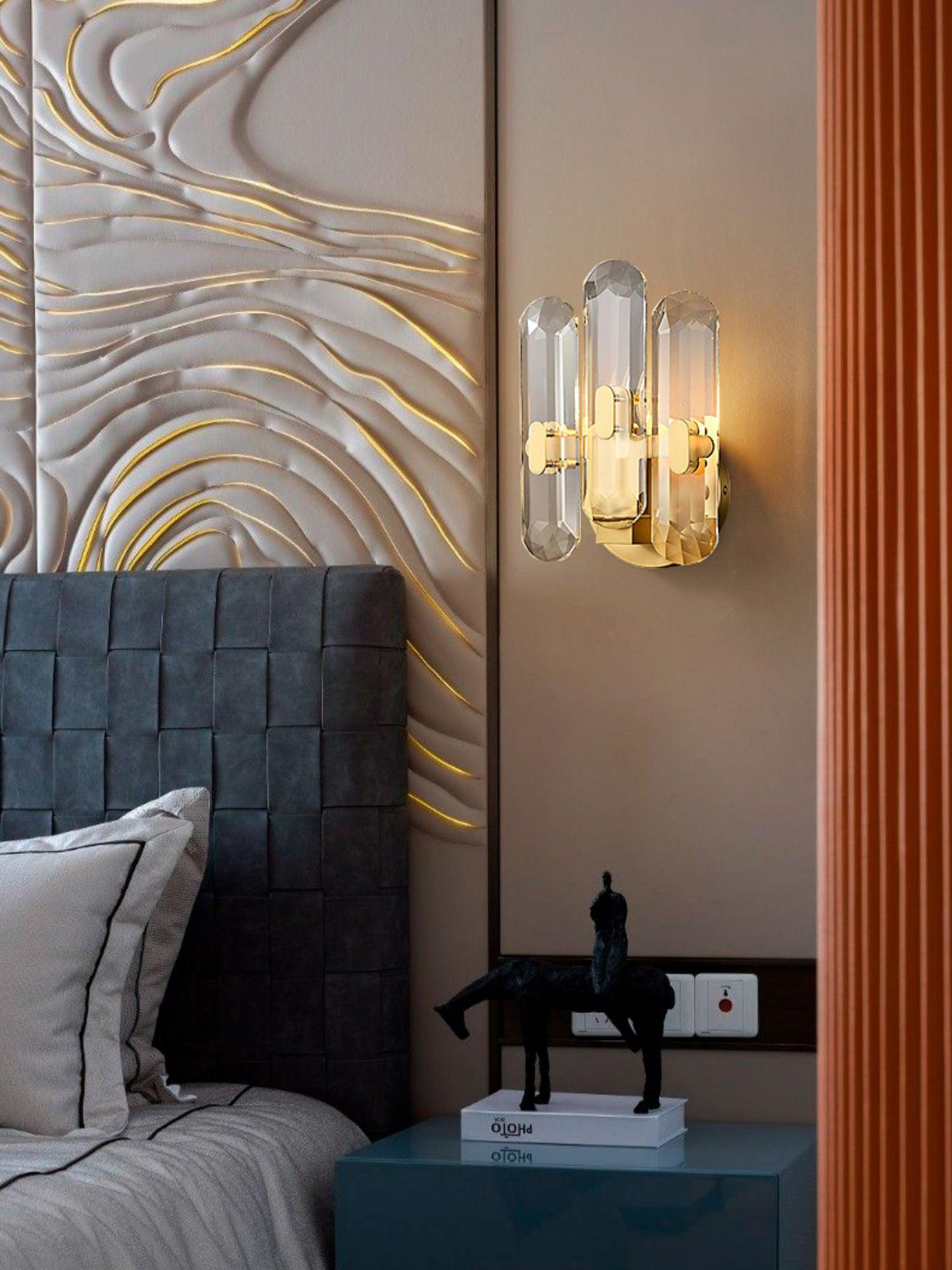 Kristy Postmodern Luxury Crystal Sconce Wall Lamp - Neutral Decor