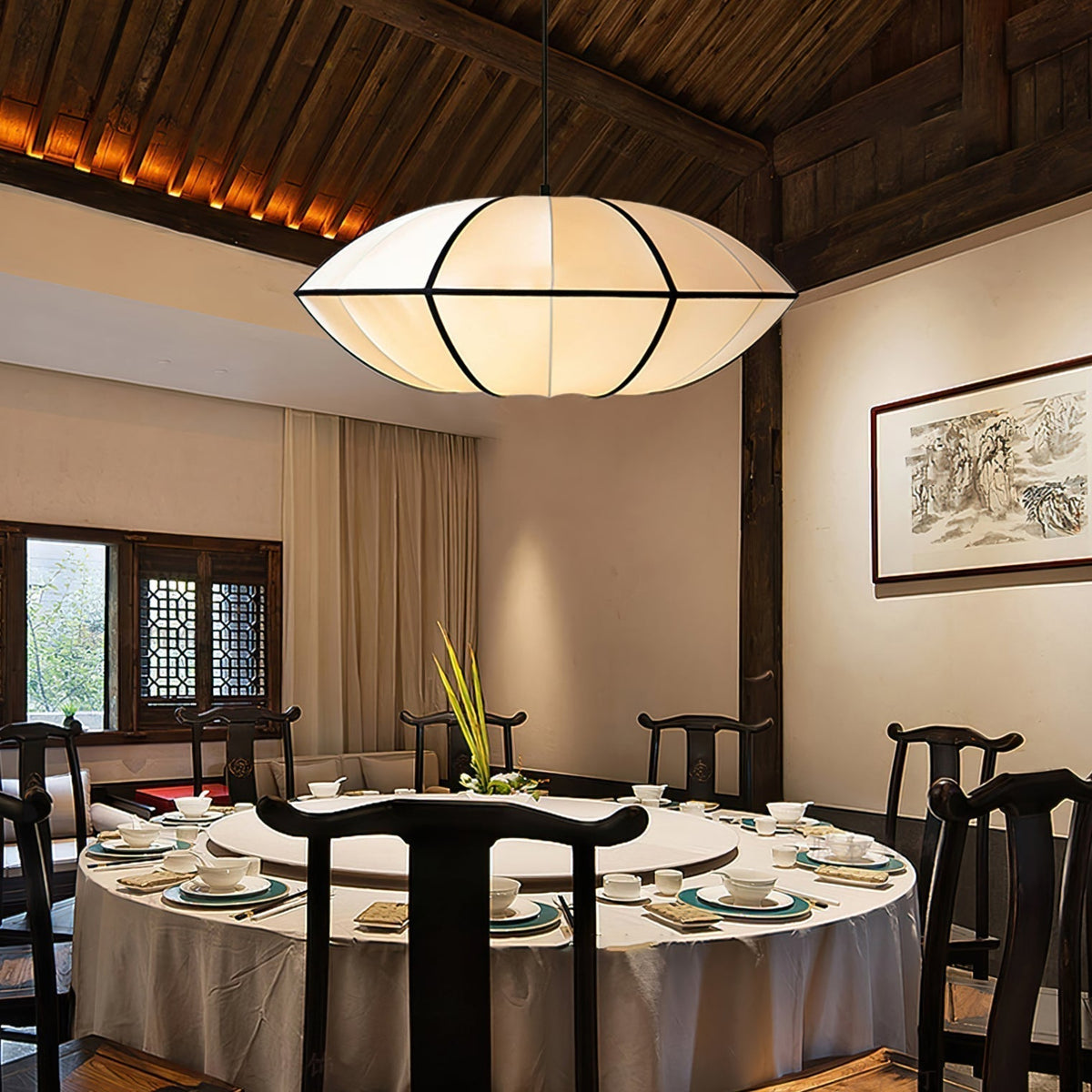 Lineriella Modern Fabric Pendant Lamp