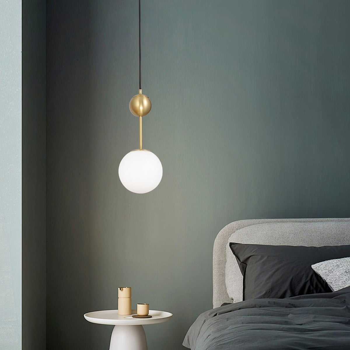 Fird Brass & Glass Classic Pendant Light