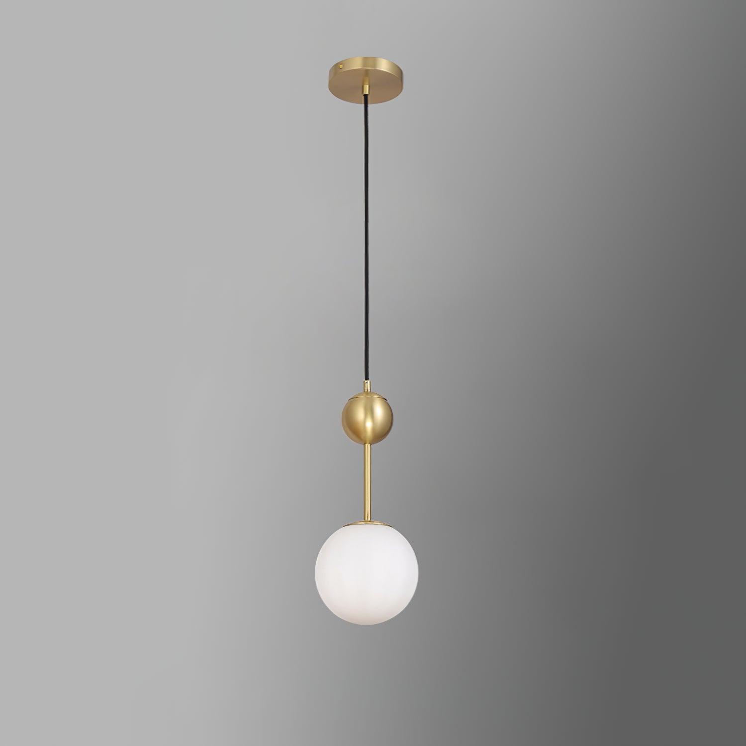Fird Brass & Glass Classic Pendant Light
