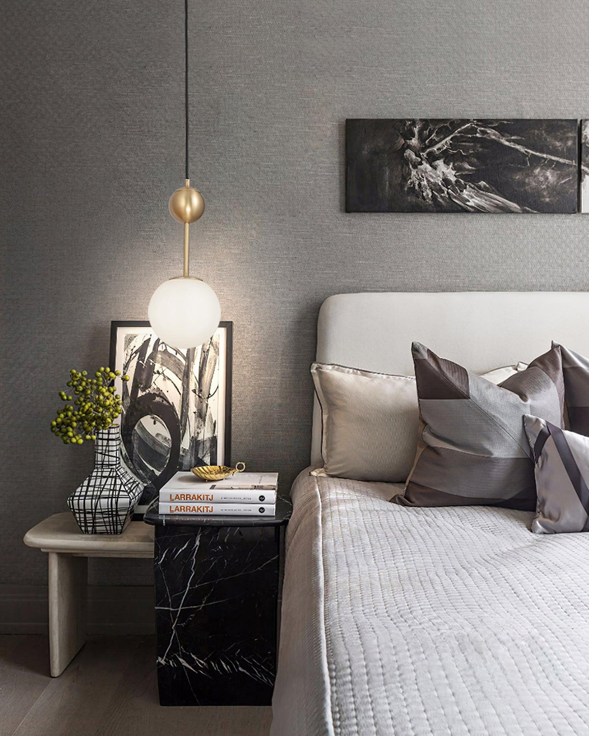 Fird Brass & Glass Classic Pendant Light