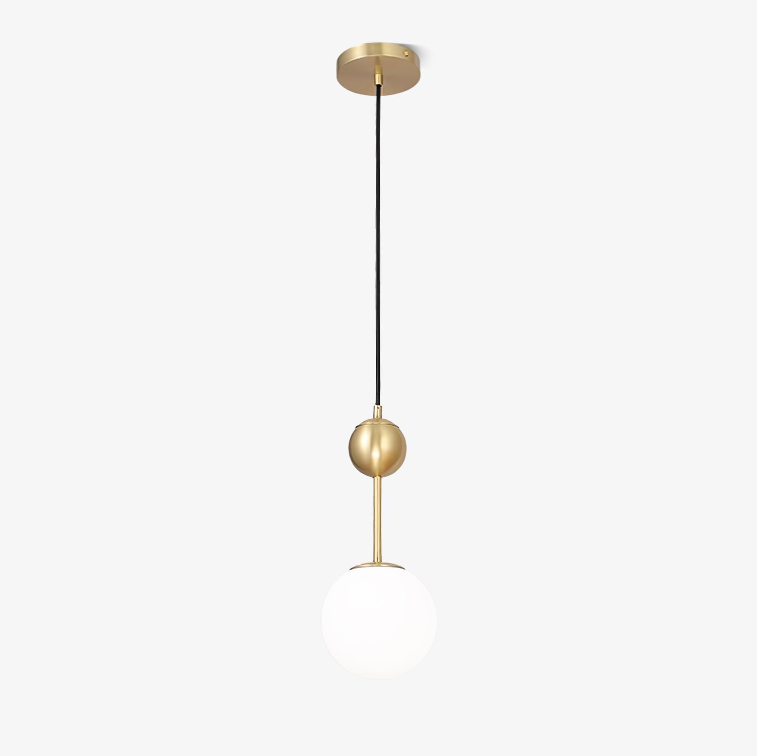 Fird Brass & Glass Classic Pendant Light
