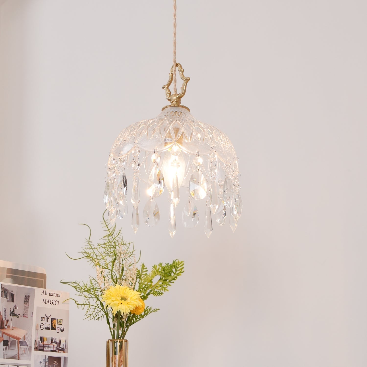 Moka Crystal Vintage Pendant Lamp