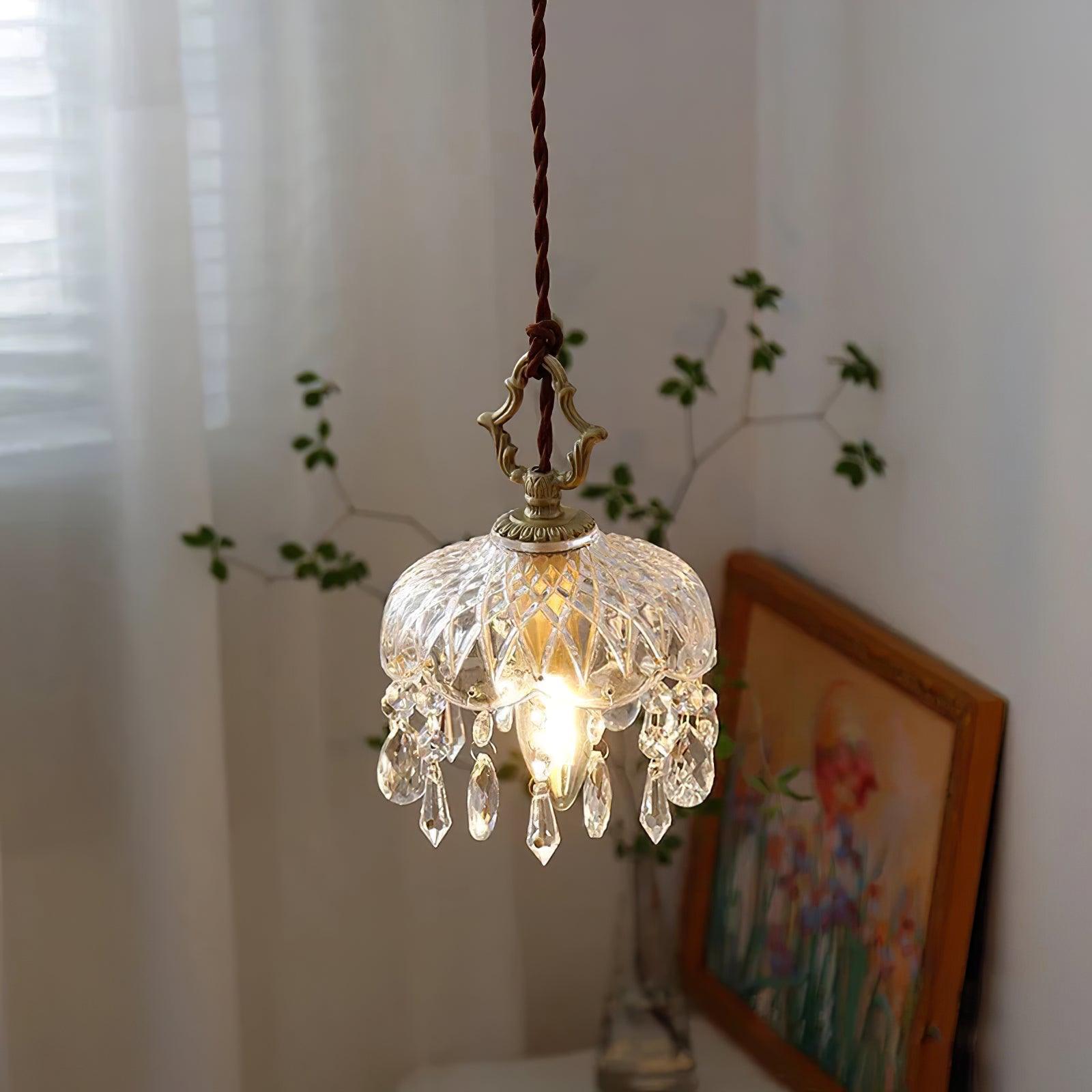Elyran Crystal Vintage Pendant Lamp - Neutral Decor
