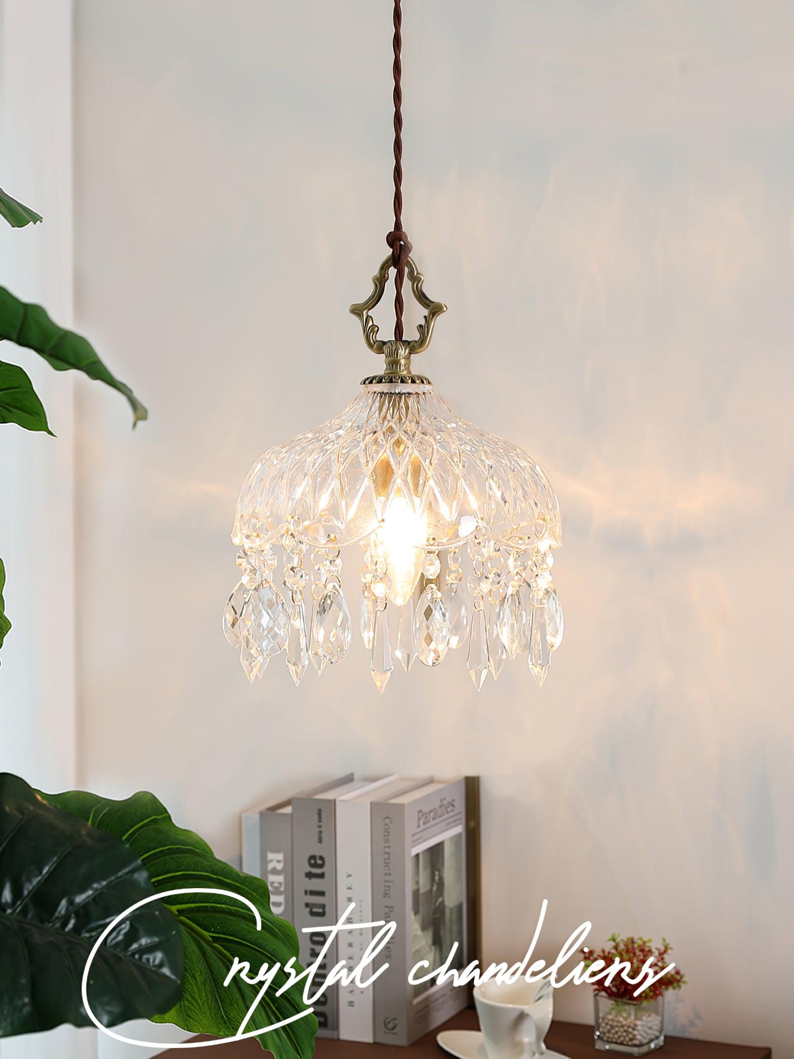 Elyran Crystal Vintage Pendant Lamp - Neutral Decor
