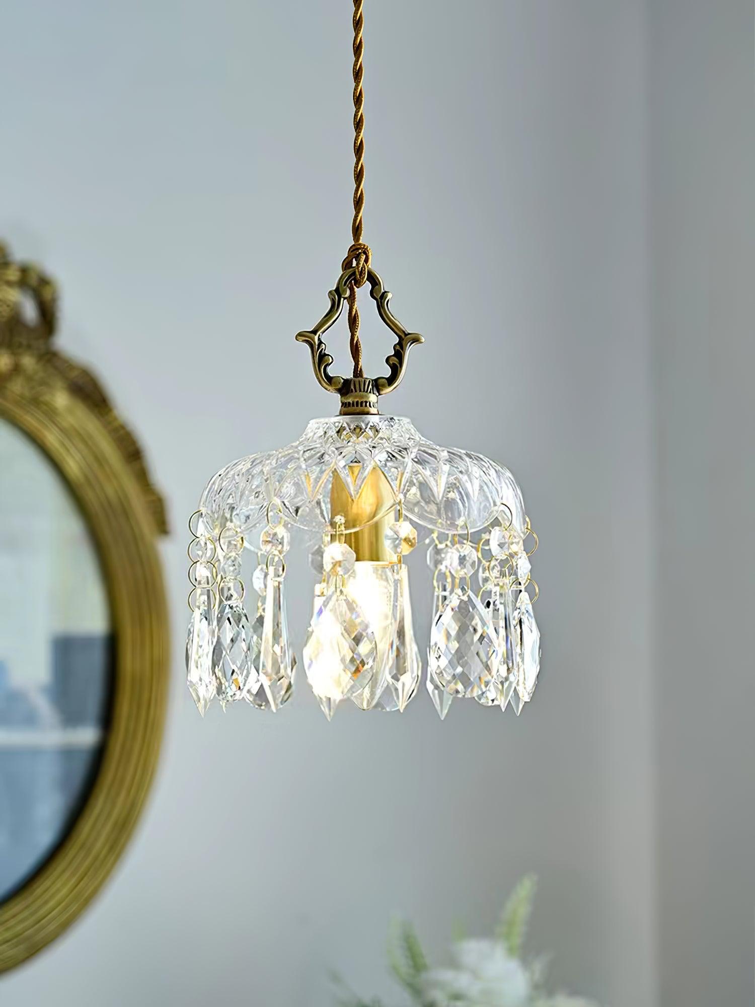 Elyran Crystal Vintage Pendant Lamp - Neutral Decor
