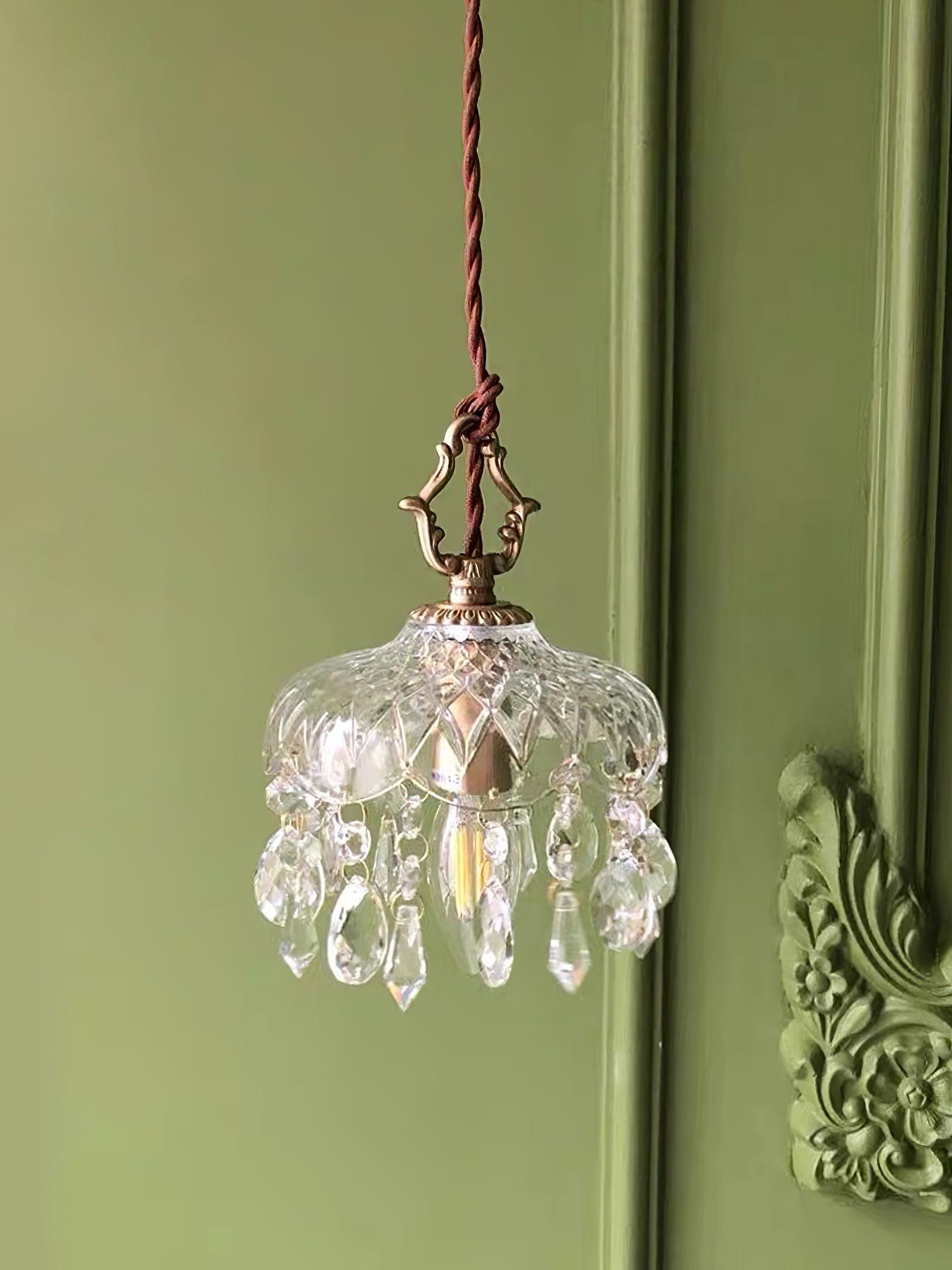 Elyran Crystal Vintage Pendant Lamp - Neutral Decor