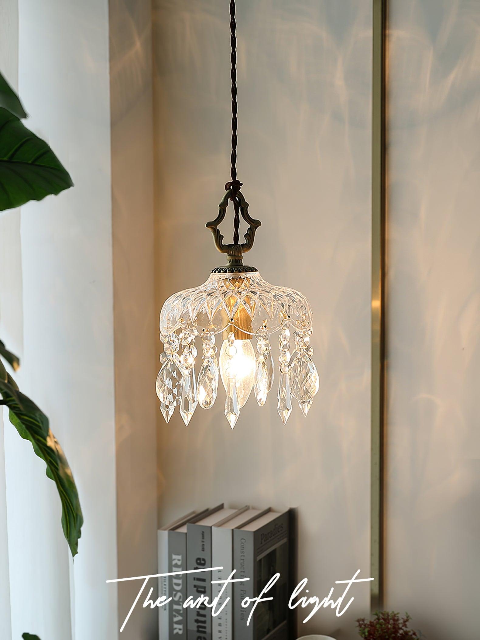 Elyran Crystal Vintage Pendant Lamp - Neutral Decor