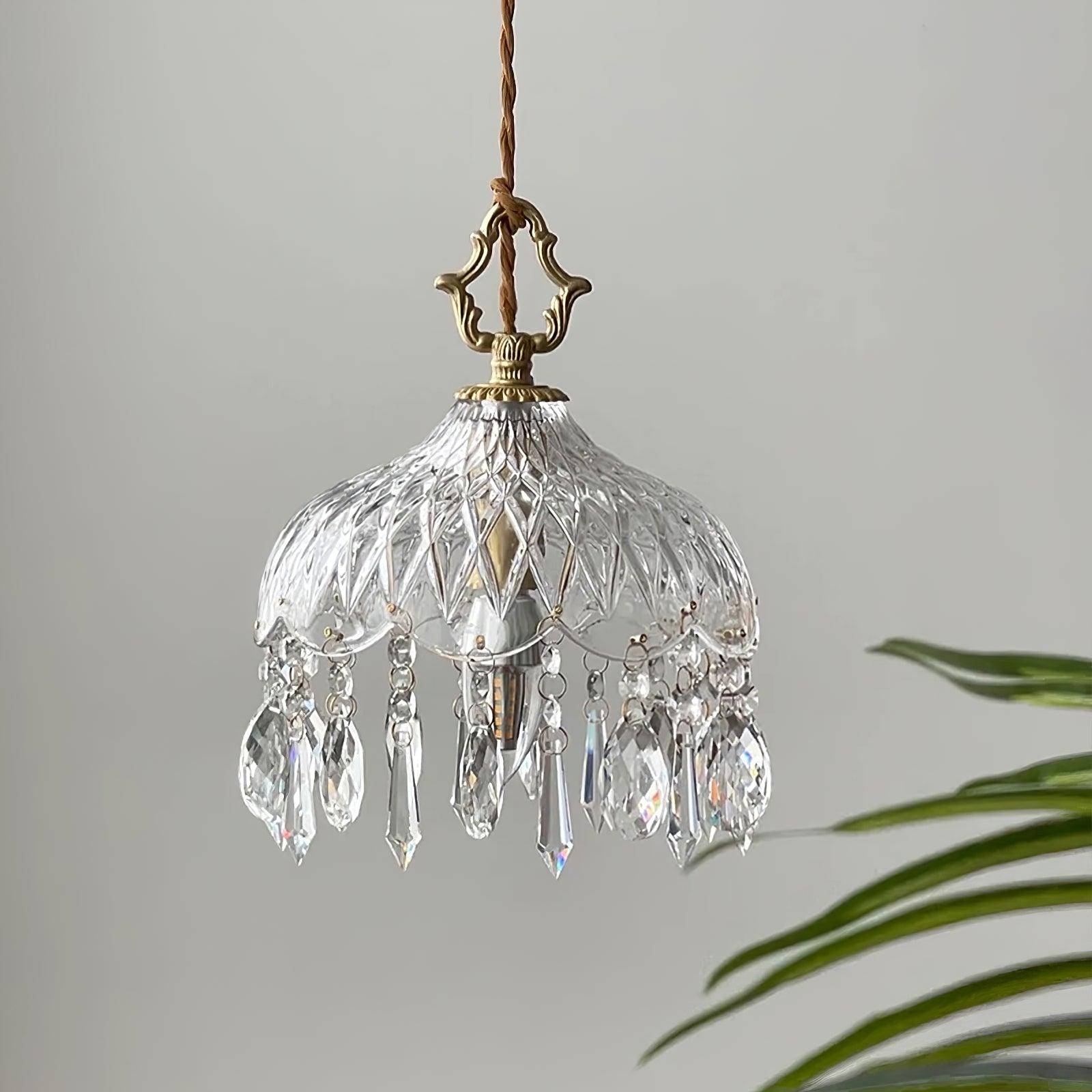 Elyran Crystal Vintage Pendant Lamp - Neutral Decor