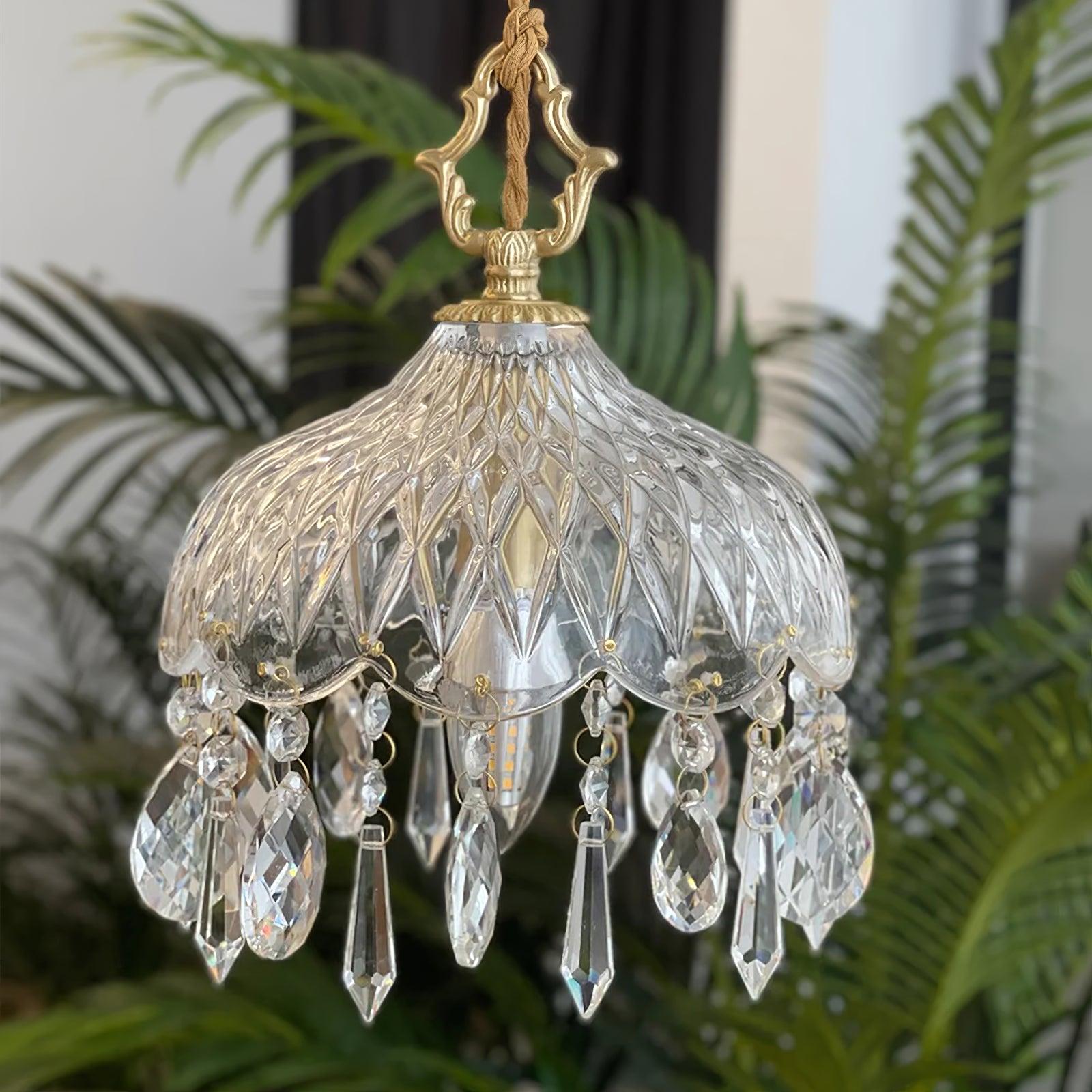 Elyran Crystal Vintage Pendant Lamp - Neutral Decor
